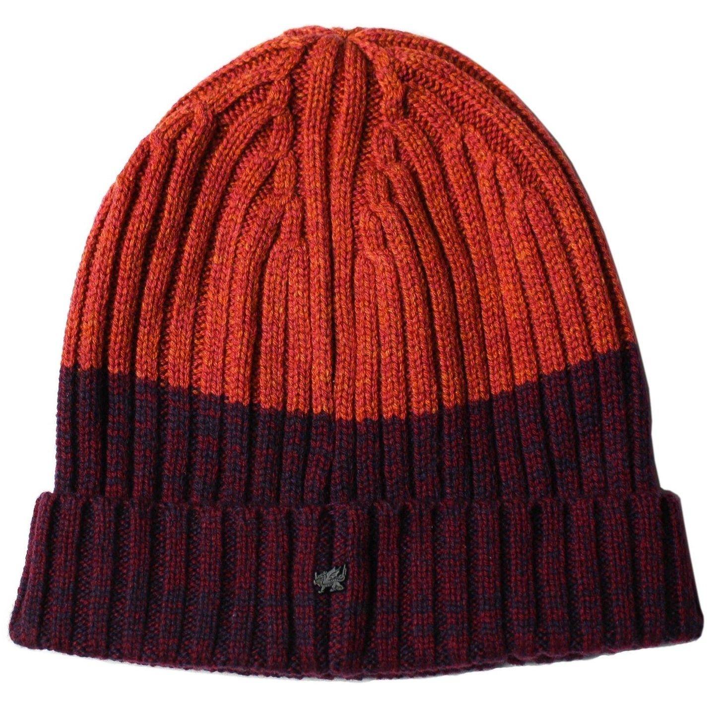 Benny Beanie in Burgundy/Rust