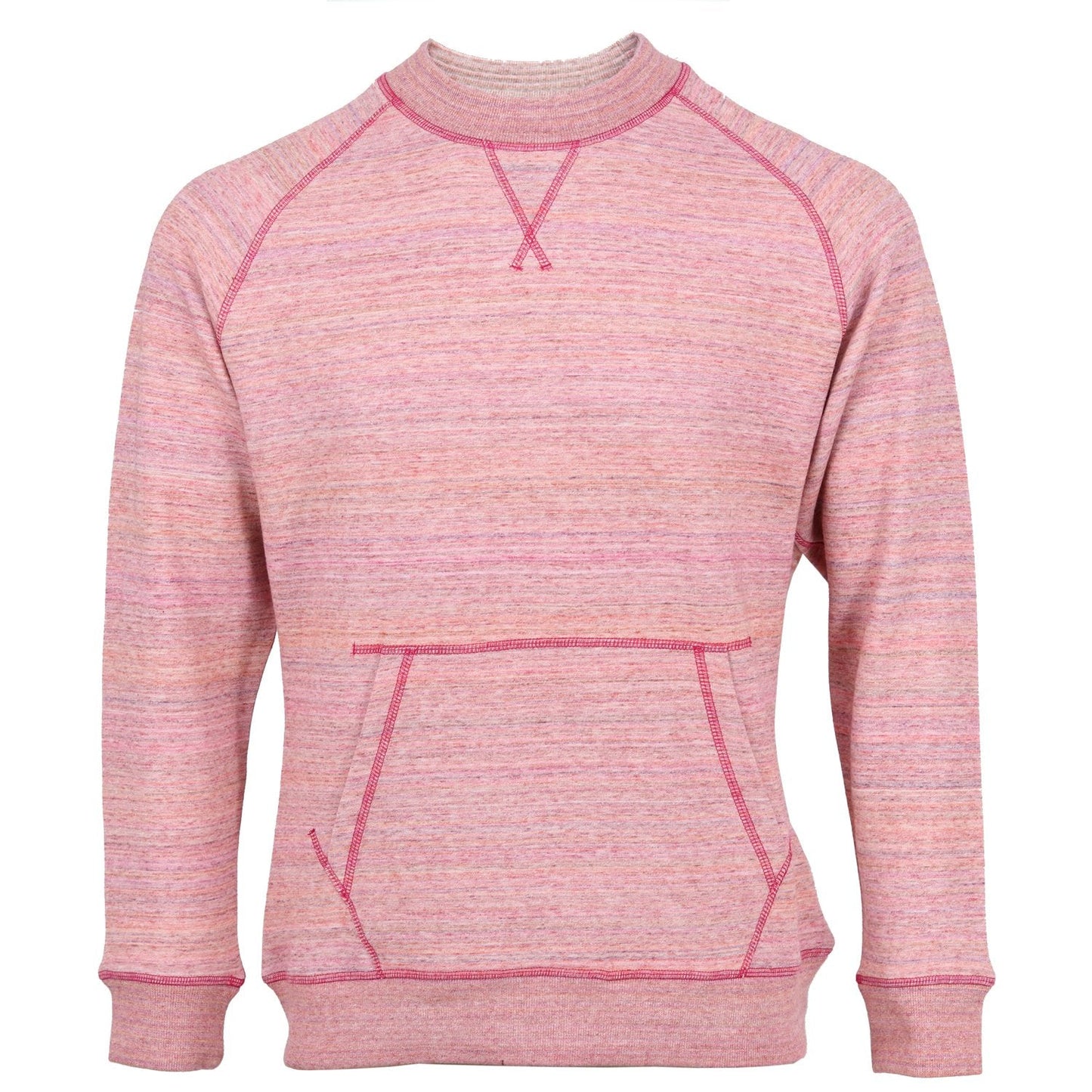 Crew Spacedye Pink Sweater