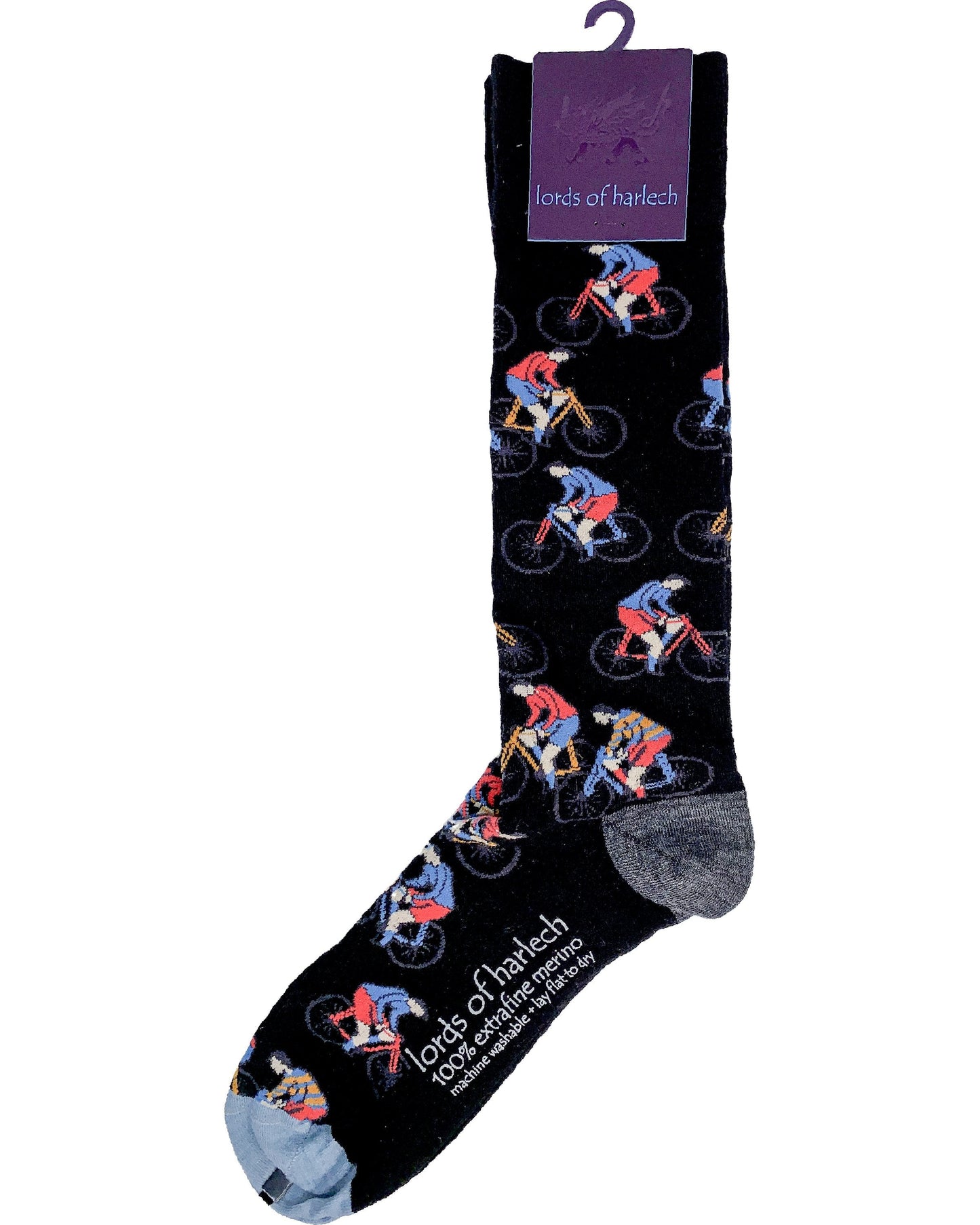 Donald Cyclists Black Sock