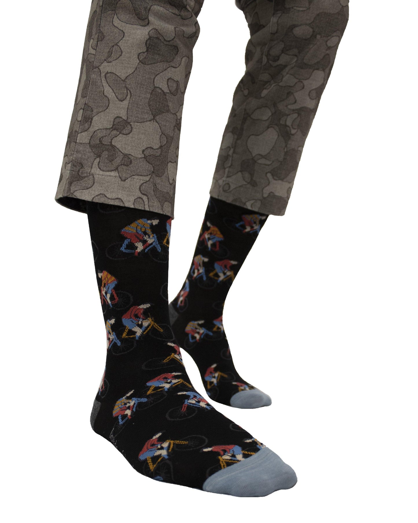 Donald Cyclists Black Sock