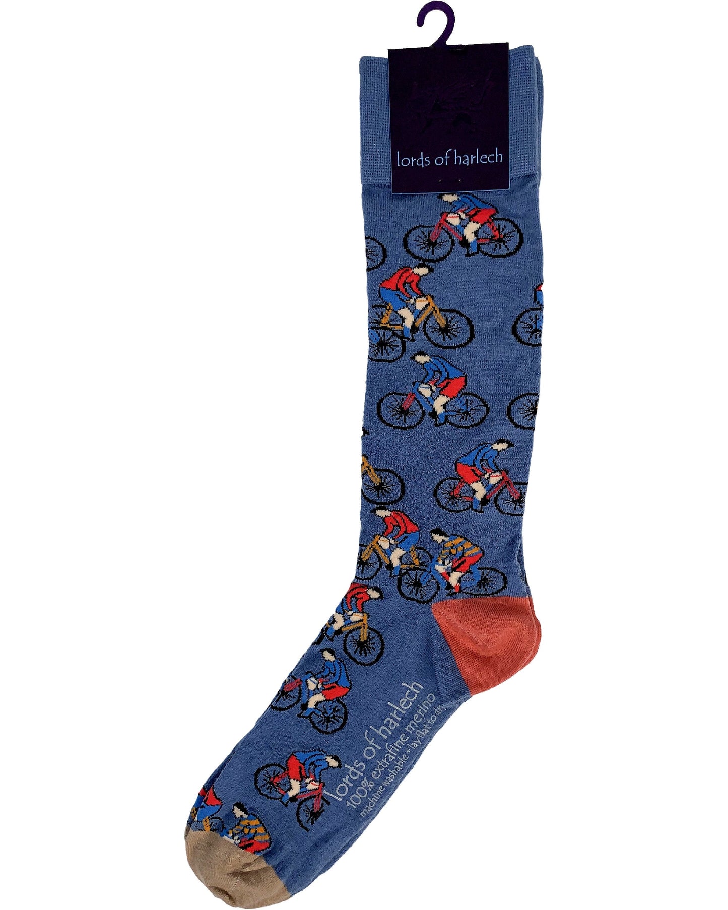 Donald Cyclists Blue Socks