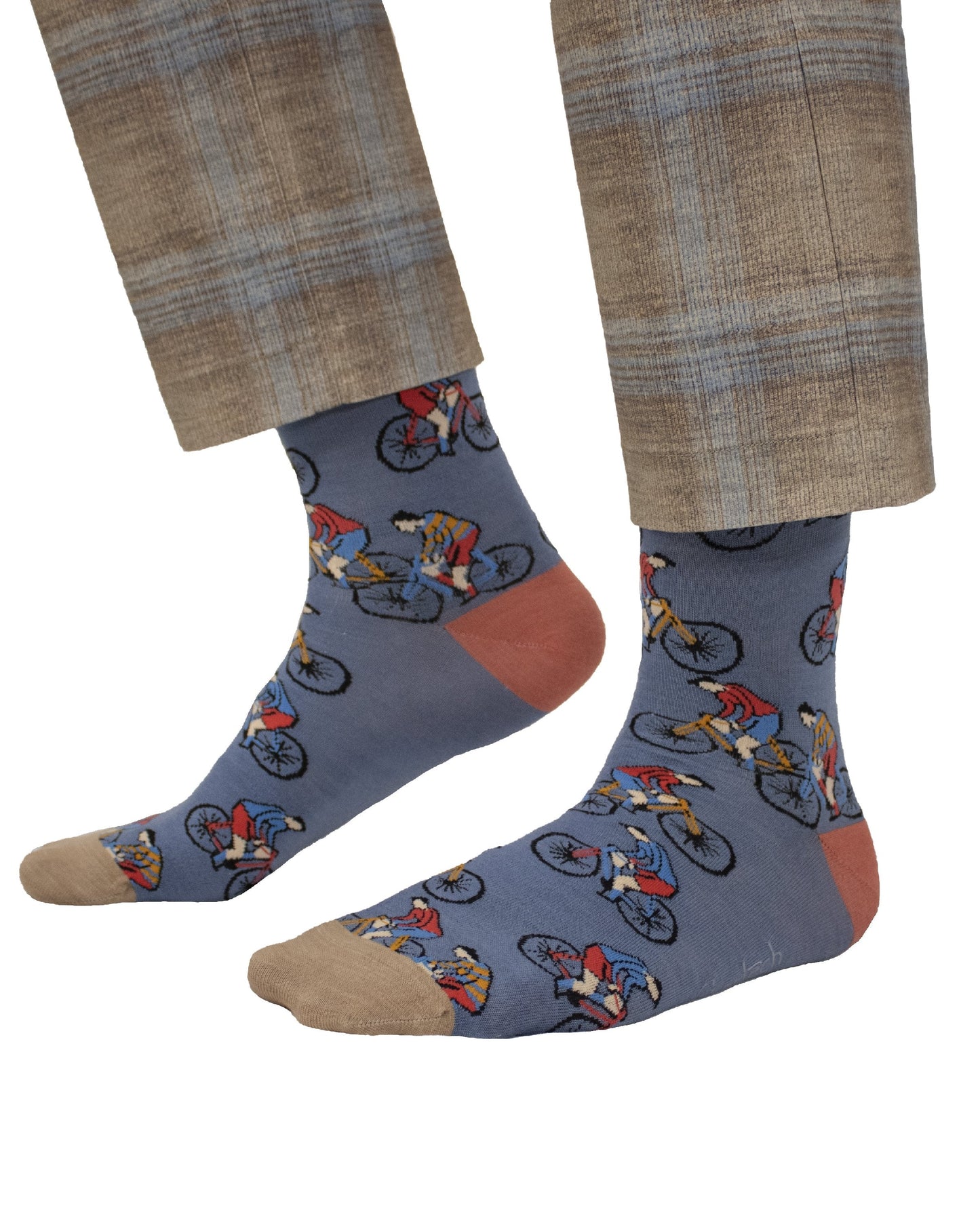 Donald Cyclists Blue Socks