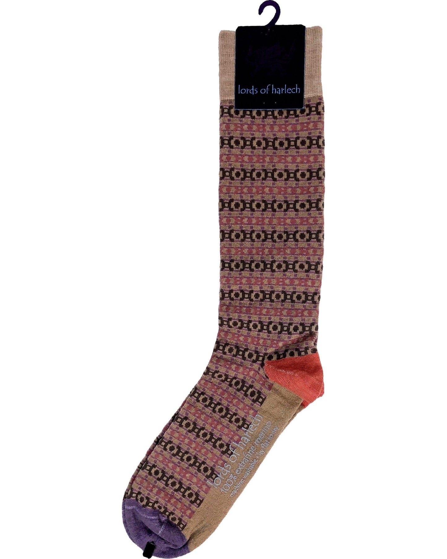 Donald Fairisle Camel Sock