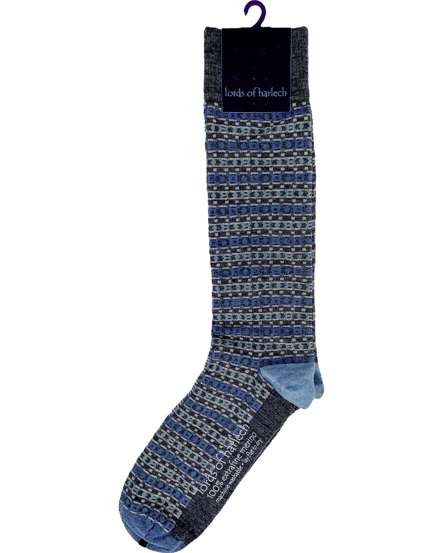 Donald Fairisle Charcoal Socks