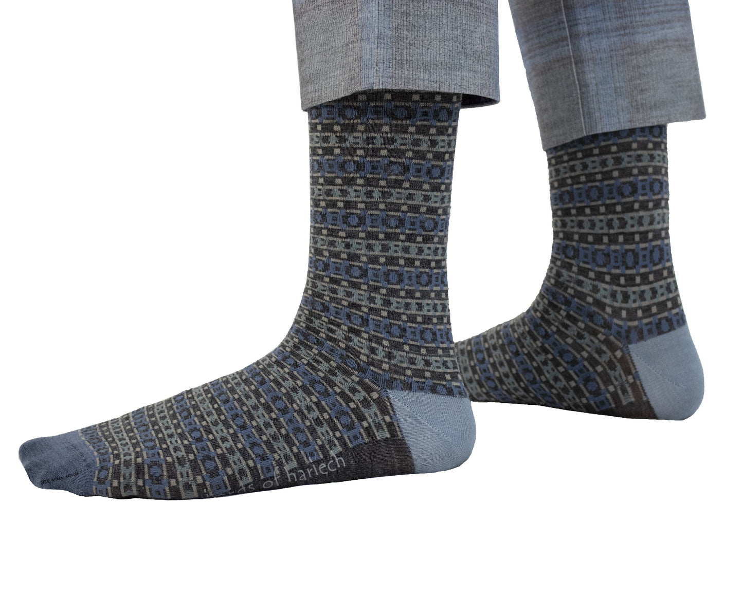 Donald Fairisle Charcoal Socks