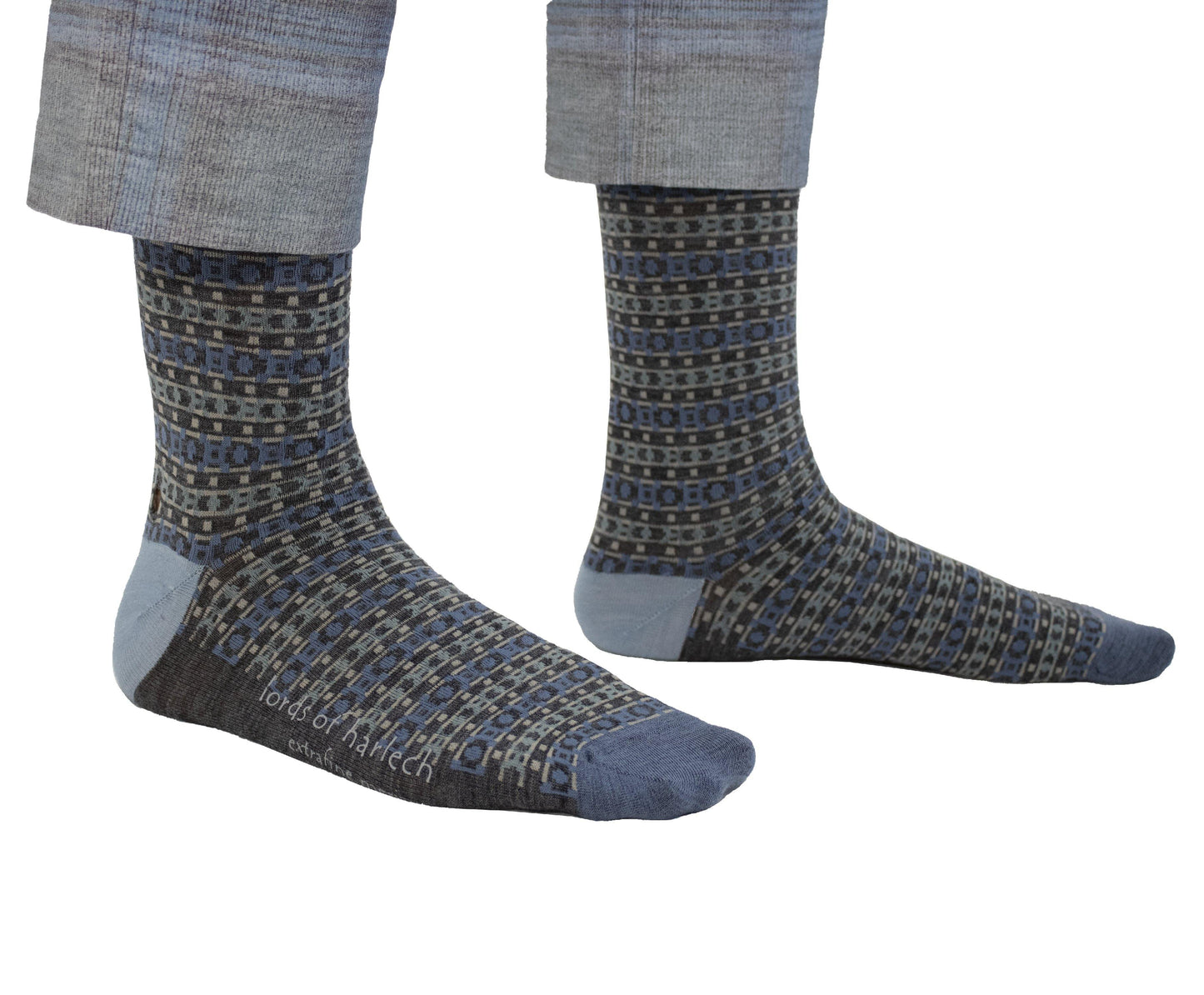 Donald Fairisle Charcoal Socks