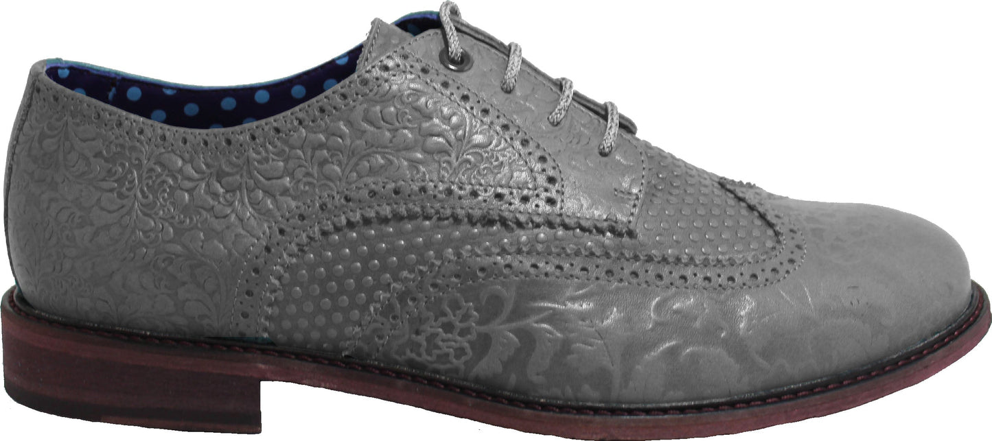 FOLLIE Brogue Flannel Shoe