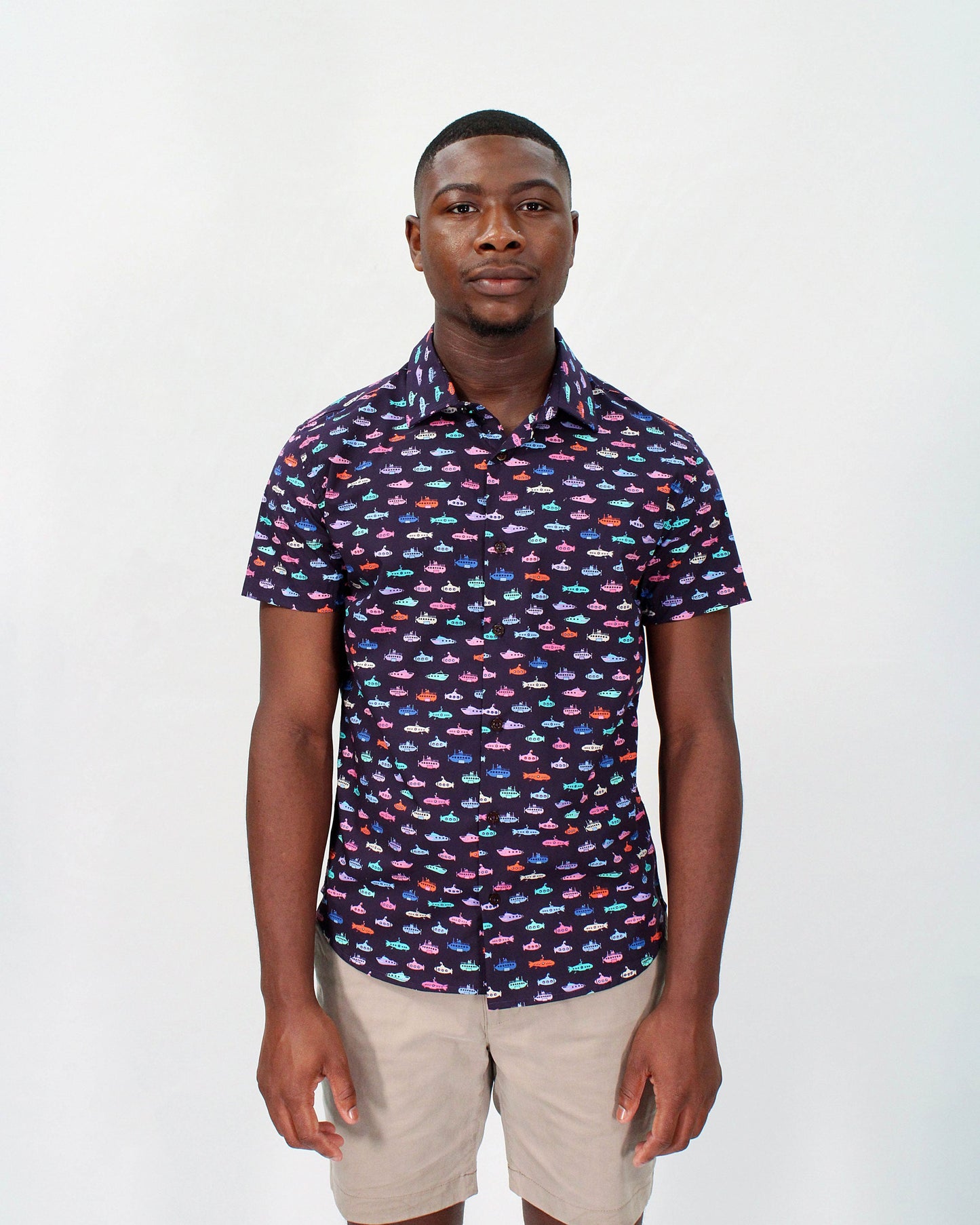 GEORGE SUBS SHIRT IN NAVY