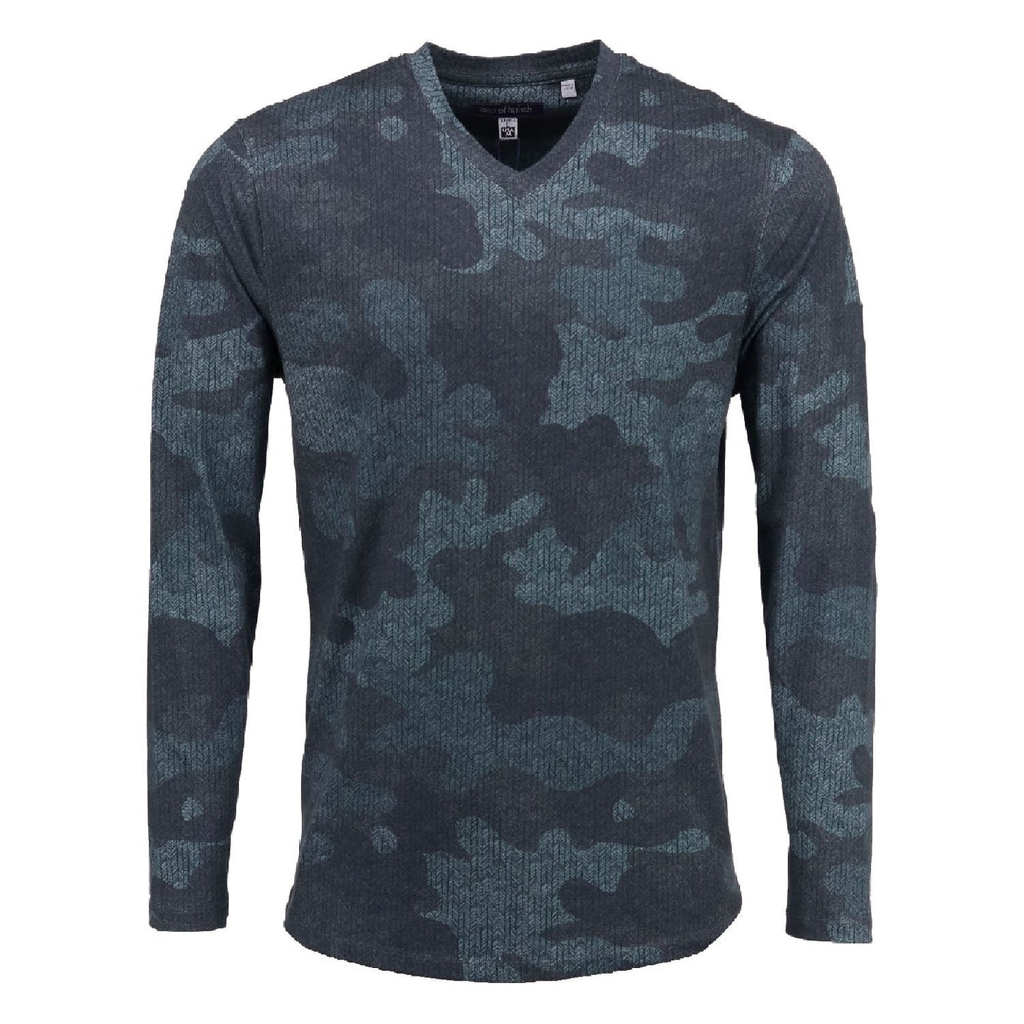 Haze Chevron Camo Grey V-neck Tee