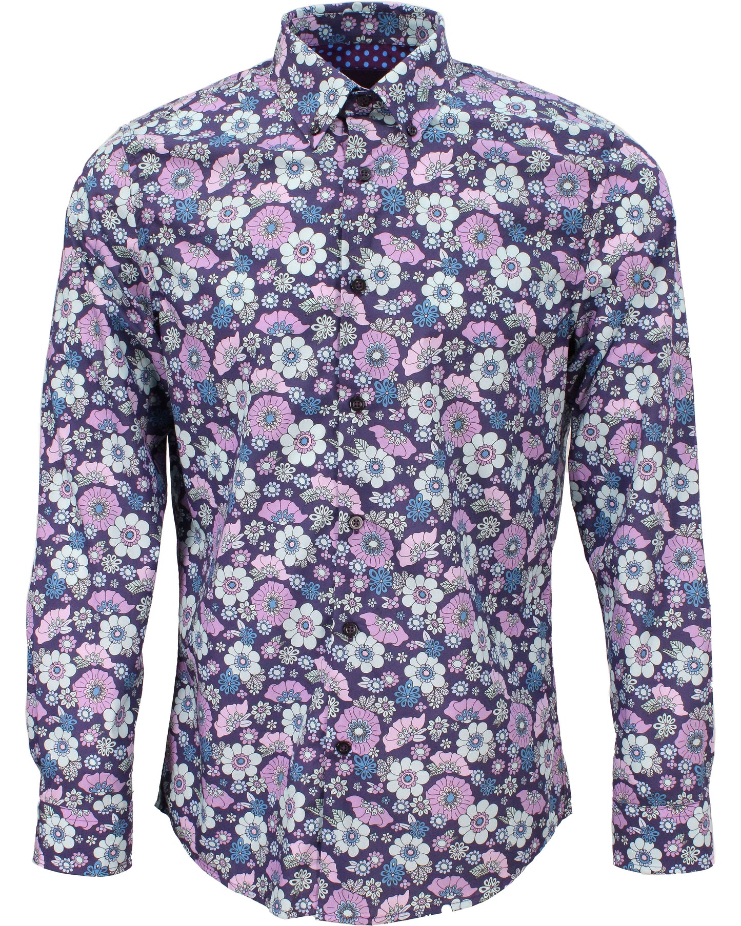 MITCHELL JOYFUL FLORAL SHIRT - SKIPPER