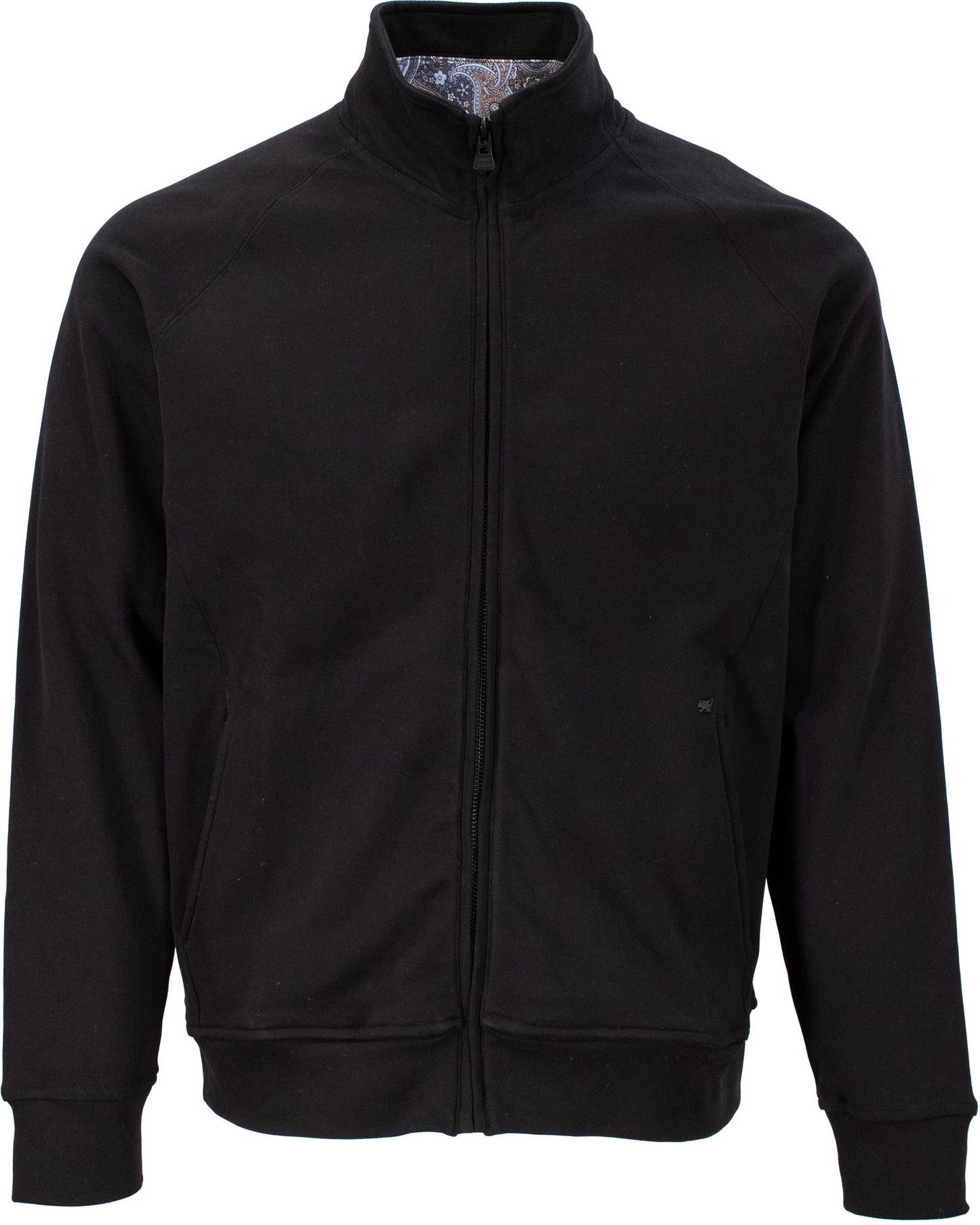 RON TRIPPY PAISLEY REVERSIBLE JACKET - BLACK