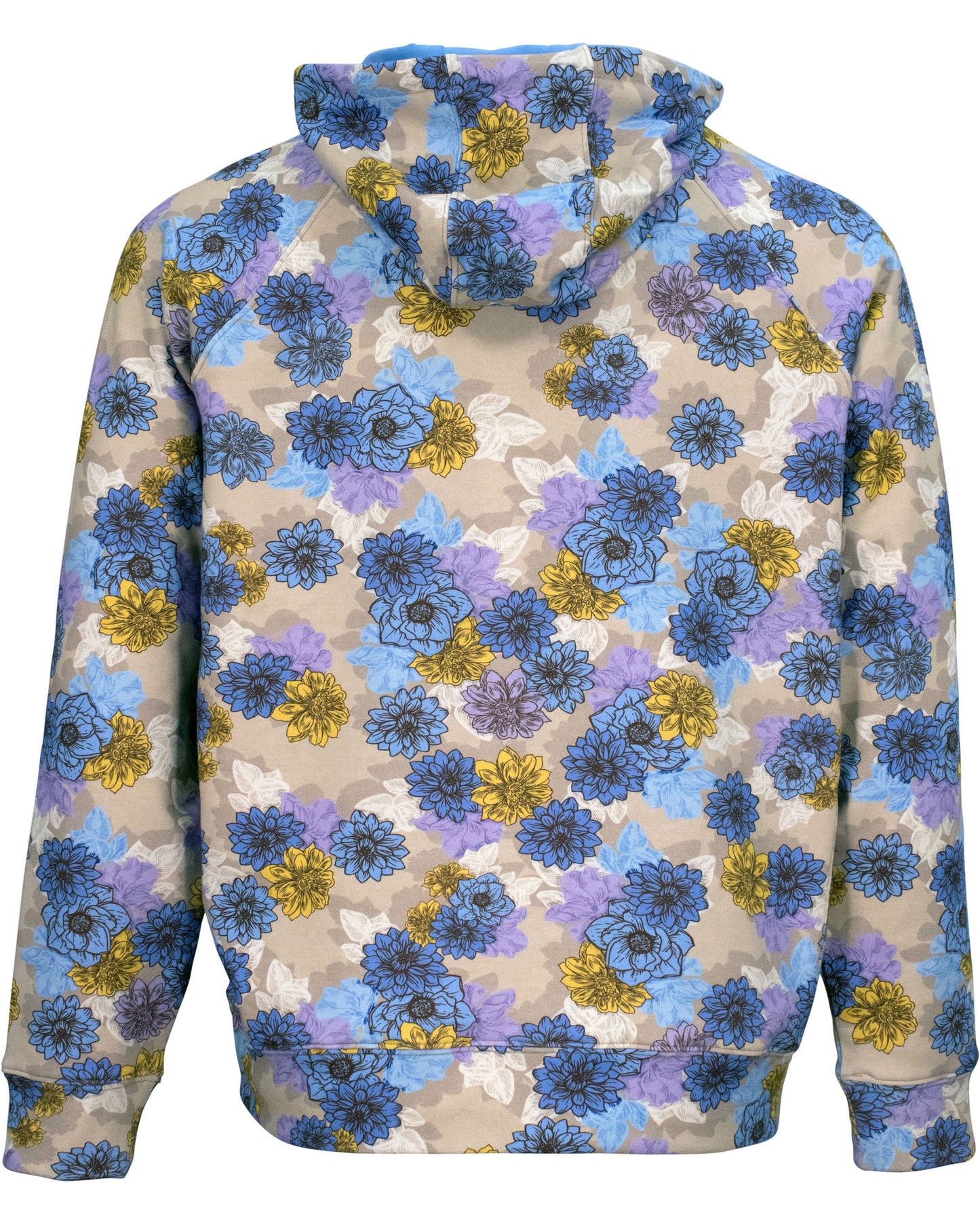 HANK SNAP FLORAL HOODIE - PUMICE