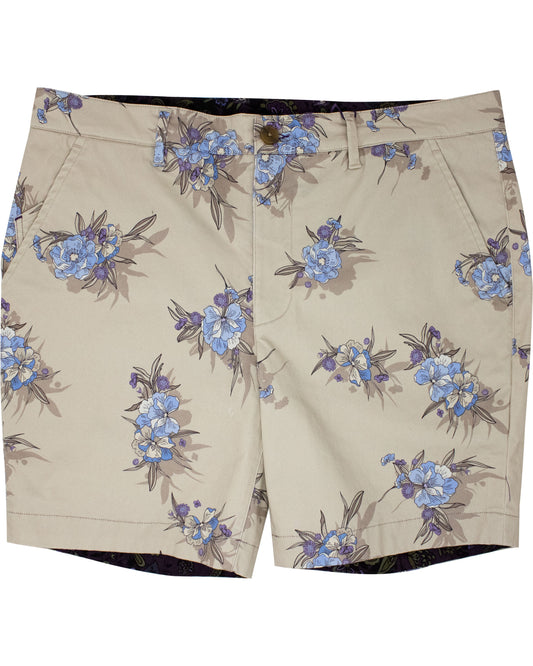 JOHN OXFORD HARMONY FLAT FRONT SHORT - PUMICE