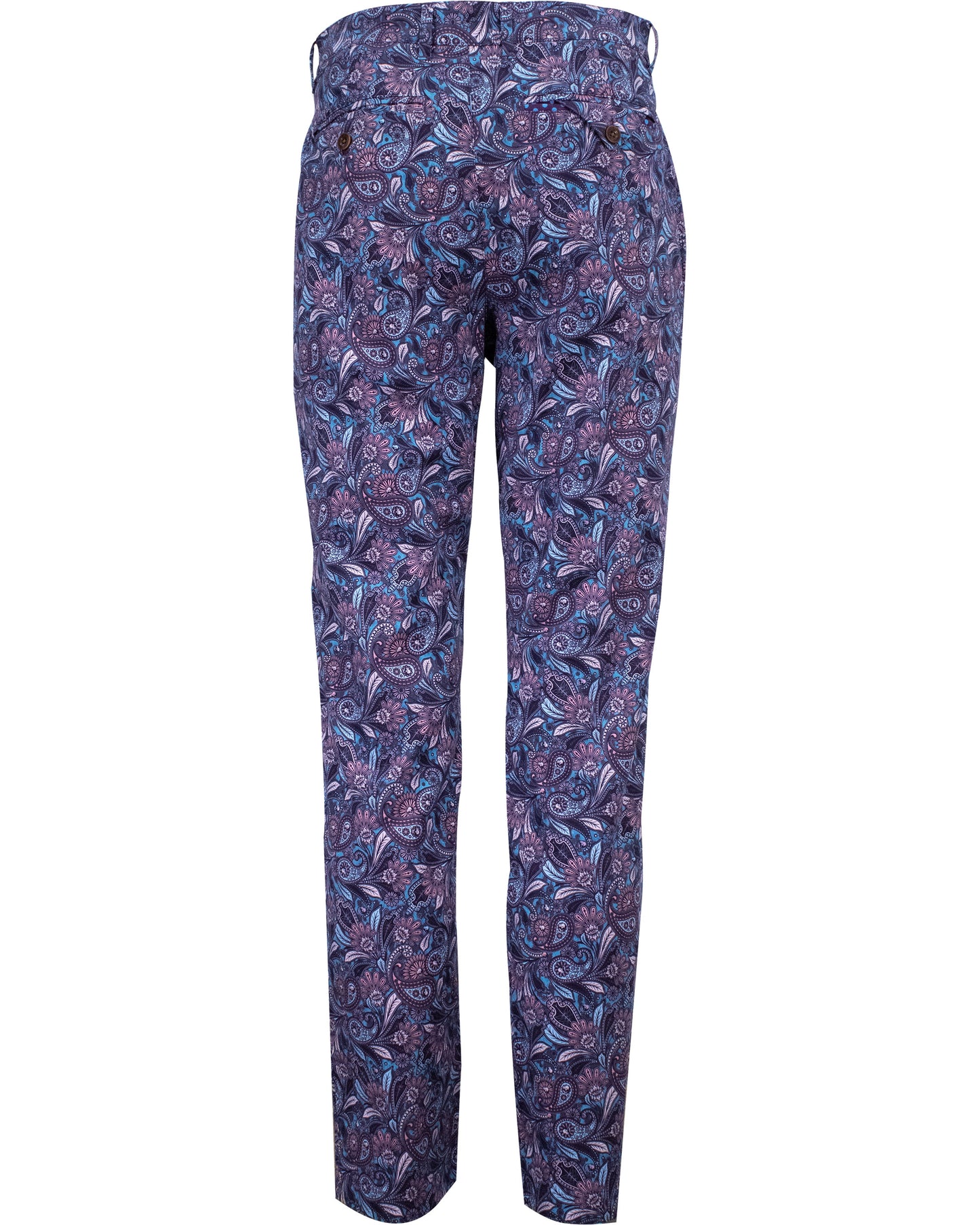 CHARLES SKULL PAISLEY PANTS - SAPPHIRE