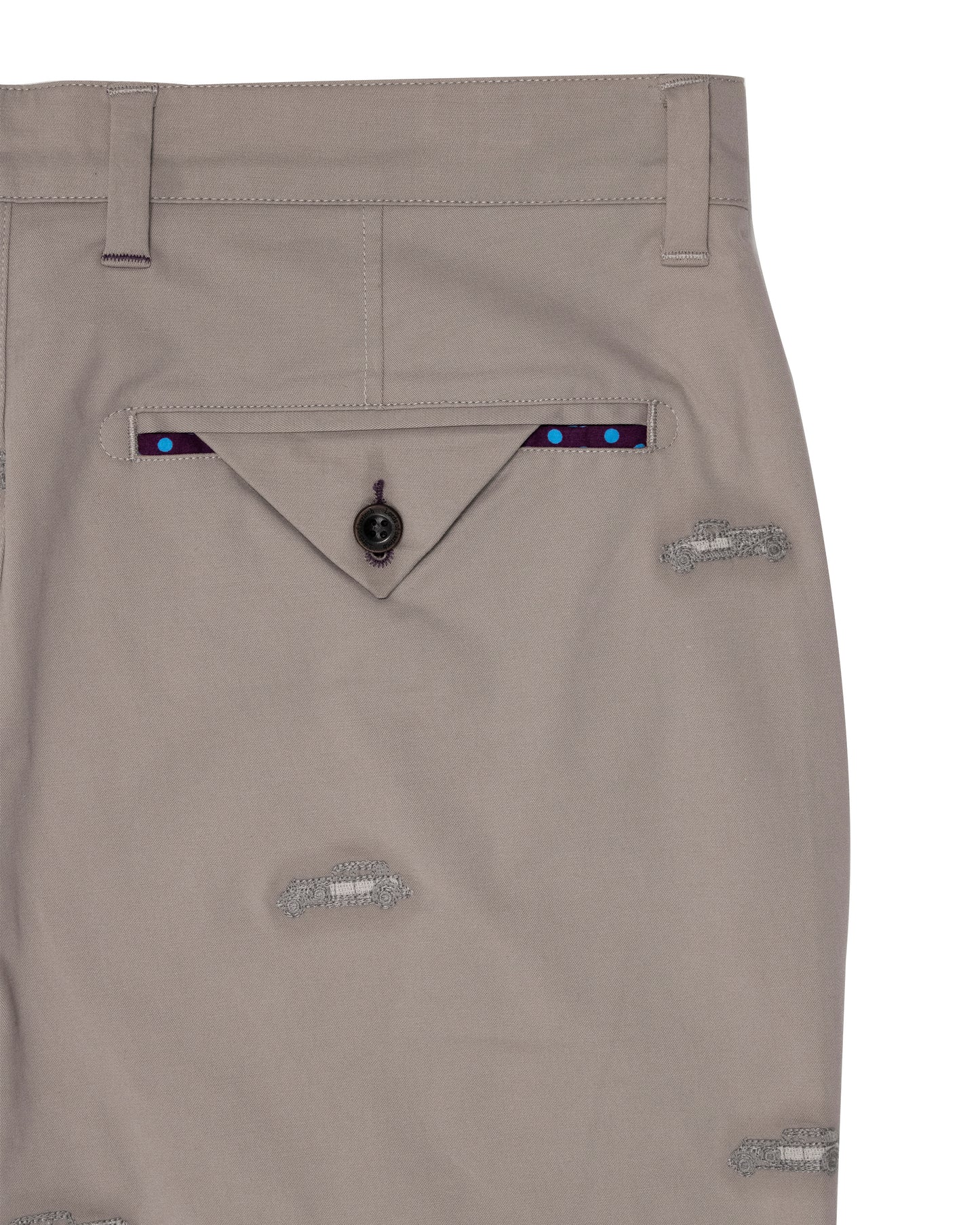 Charles Cars Embroidery Elephant Pants