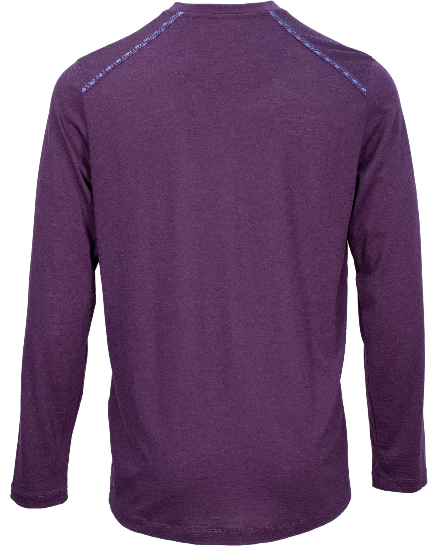 CHASE LONG SLEEVE MERINO CREW - PLUM