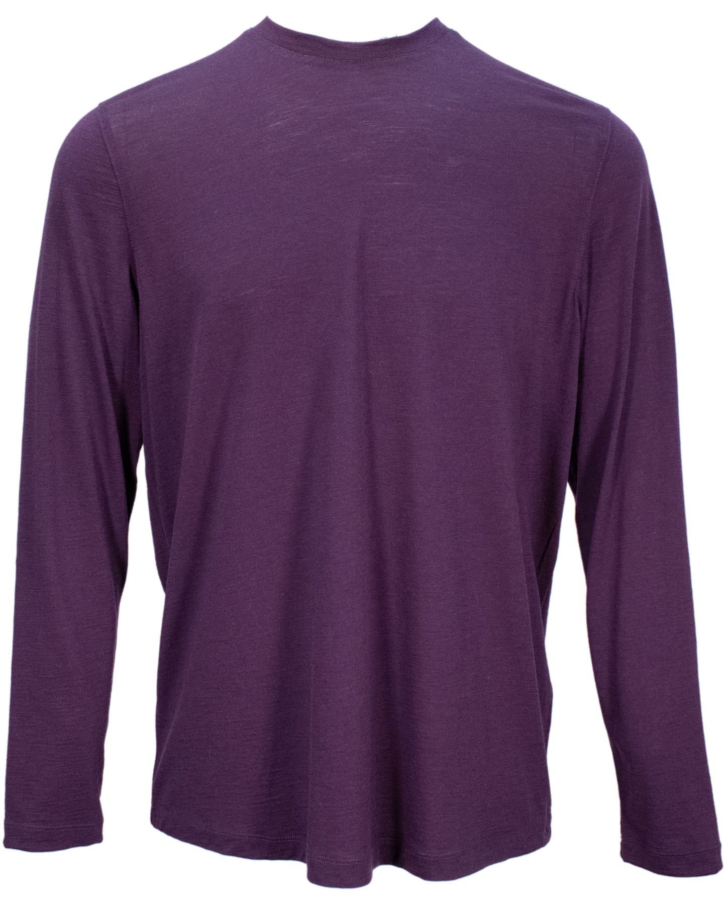 CHASE LONG SLEEVE MERINO CREW - PLUM