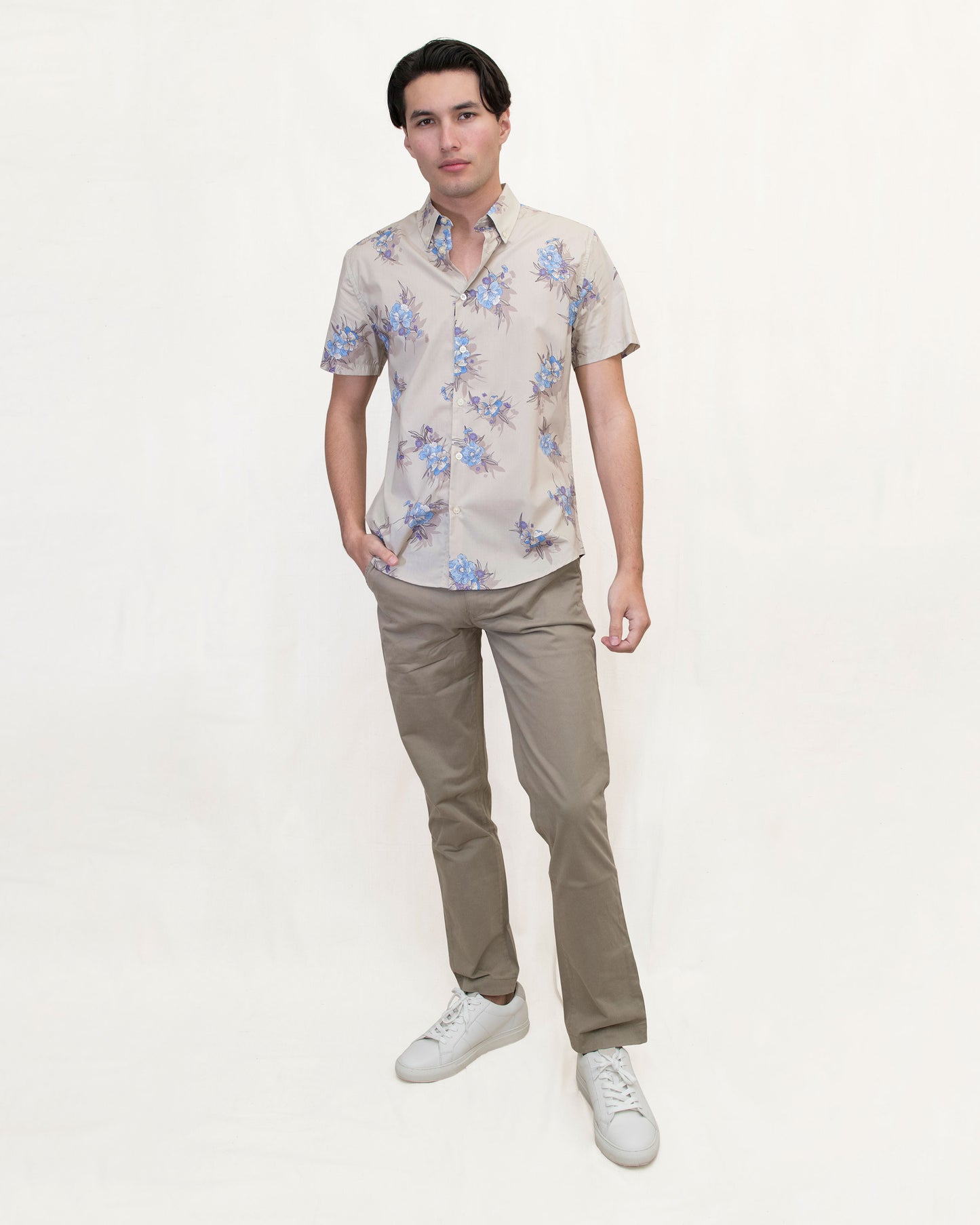 TIM OXFORD HARMONY SHIRT - PUMICE