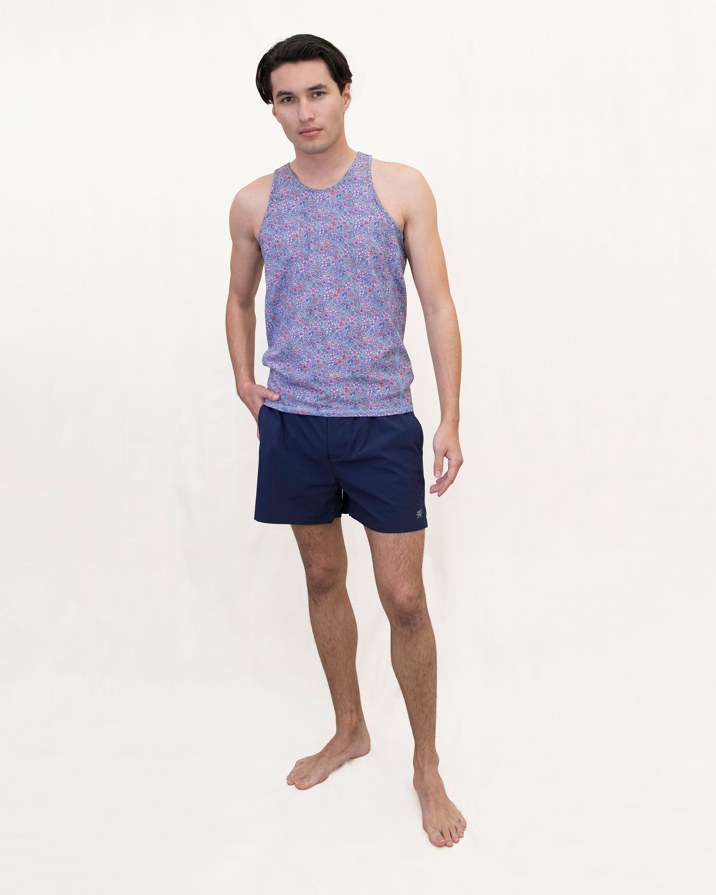 TEDFORD FLOWER FIELD TANK - SHADOW PINK