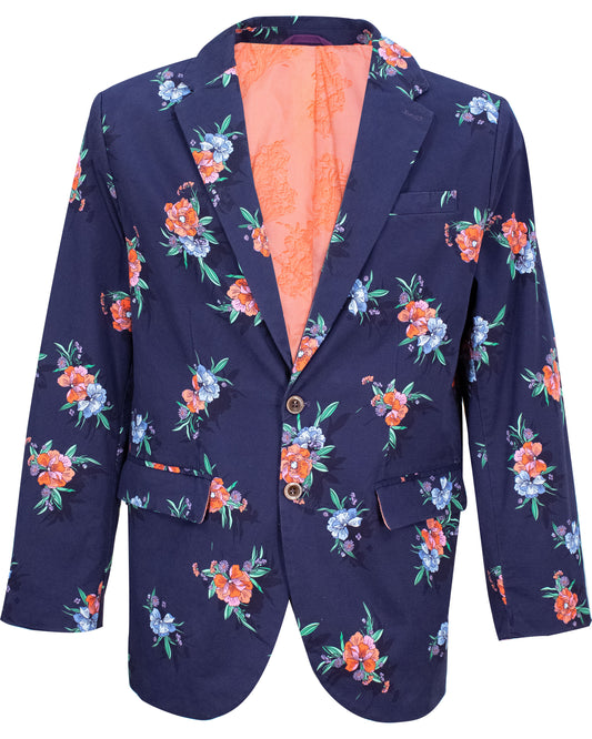 HADRIAN OXFORD HARMONY BLAZER - NAVY