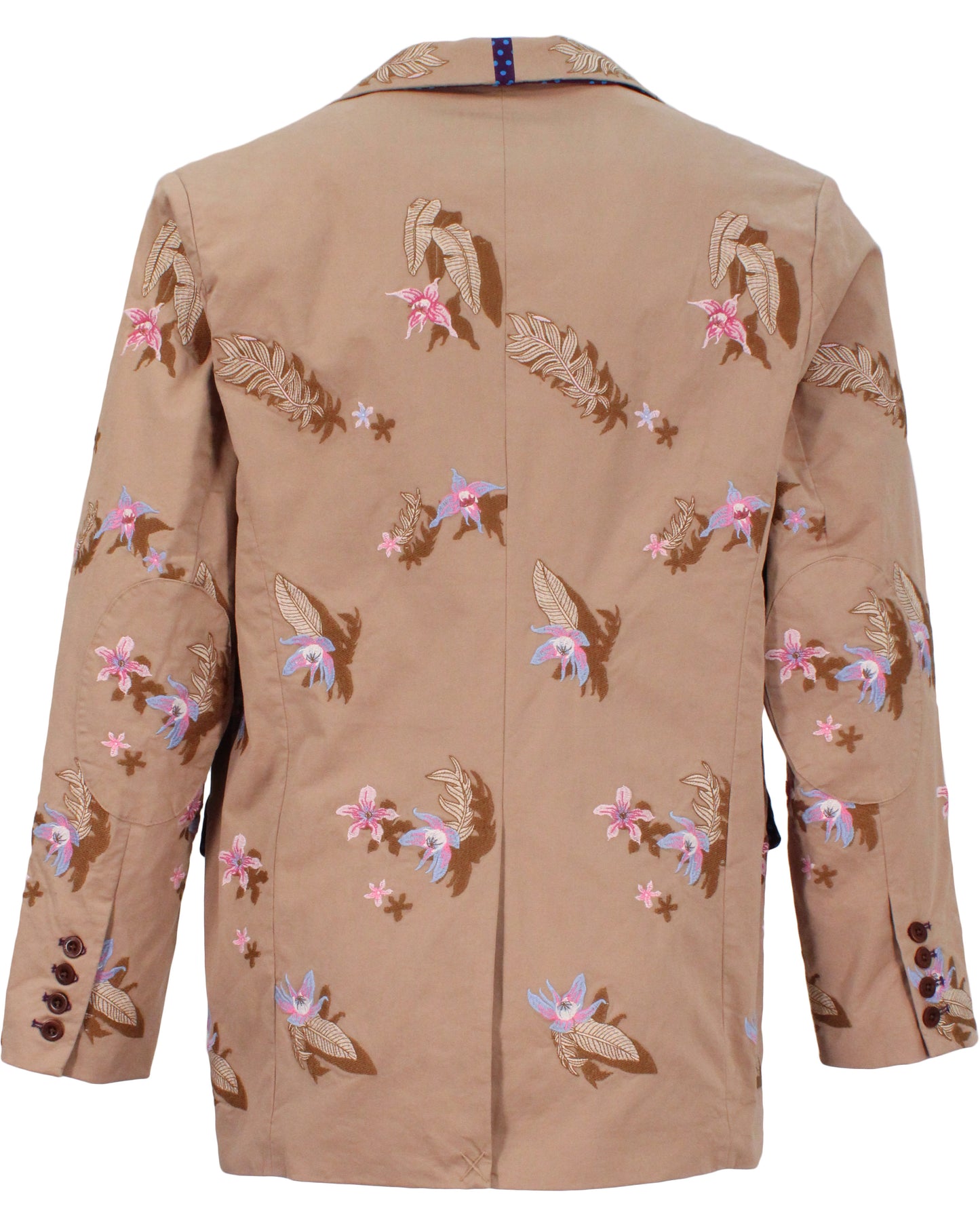 JULIUS FLOWER EMBROIDERY BLAZER - SAND