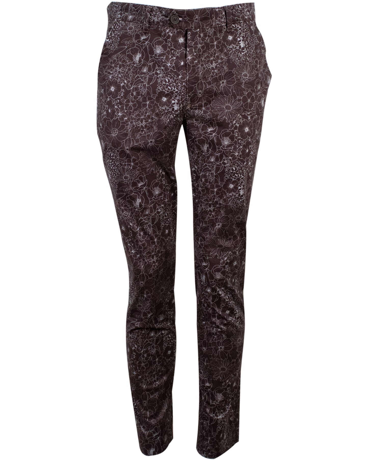 JACK LUX OUTLINE FLORAL PANT - BLACK