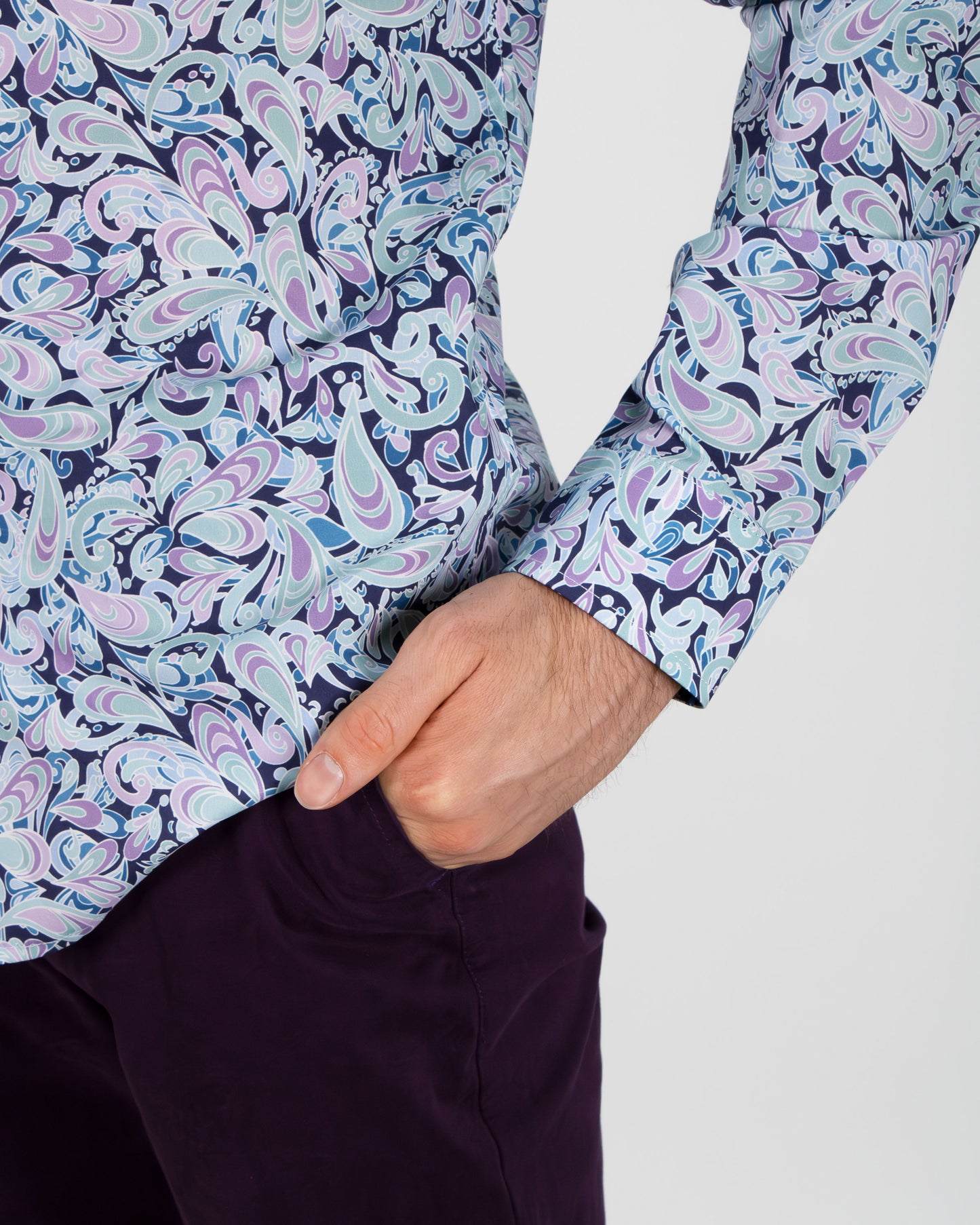 MITCHELL DREAM SWIRL SHIRT - BLUE