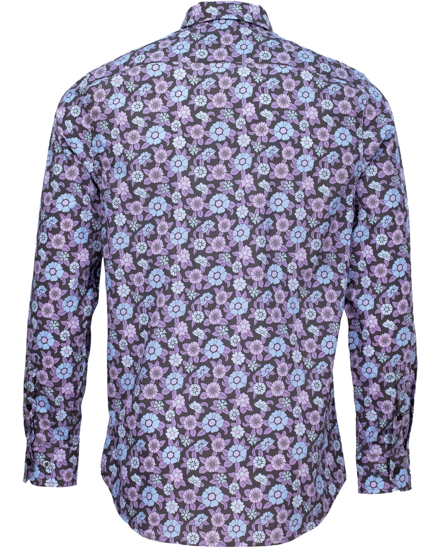 MORRIS GROOVY FLORAL SHIRT - SMOKE