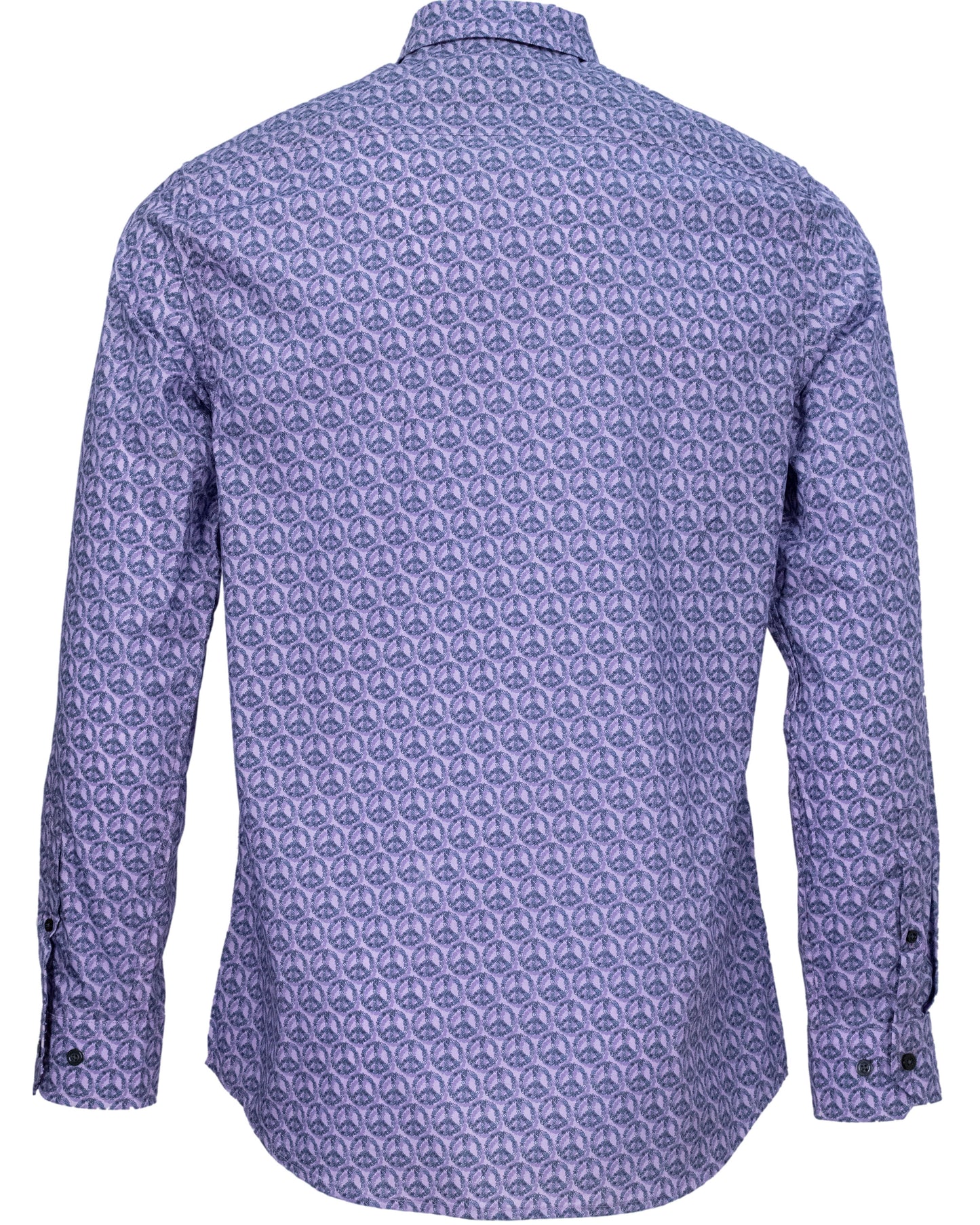 NIGEL FLORAL PEACE SHIRT - LAVENDER