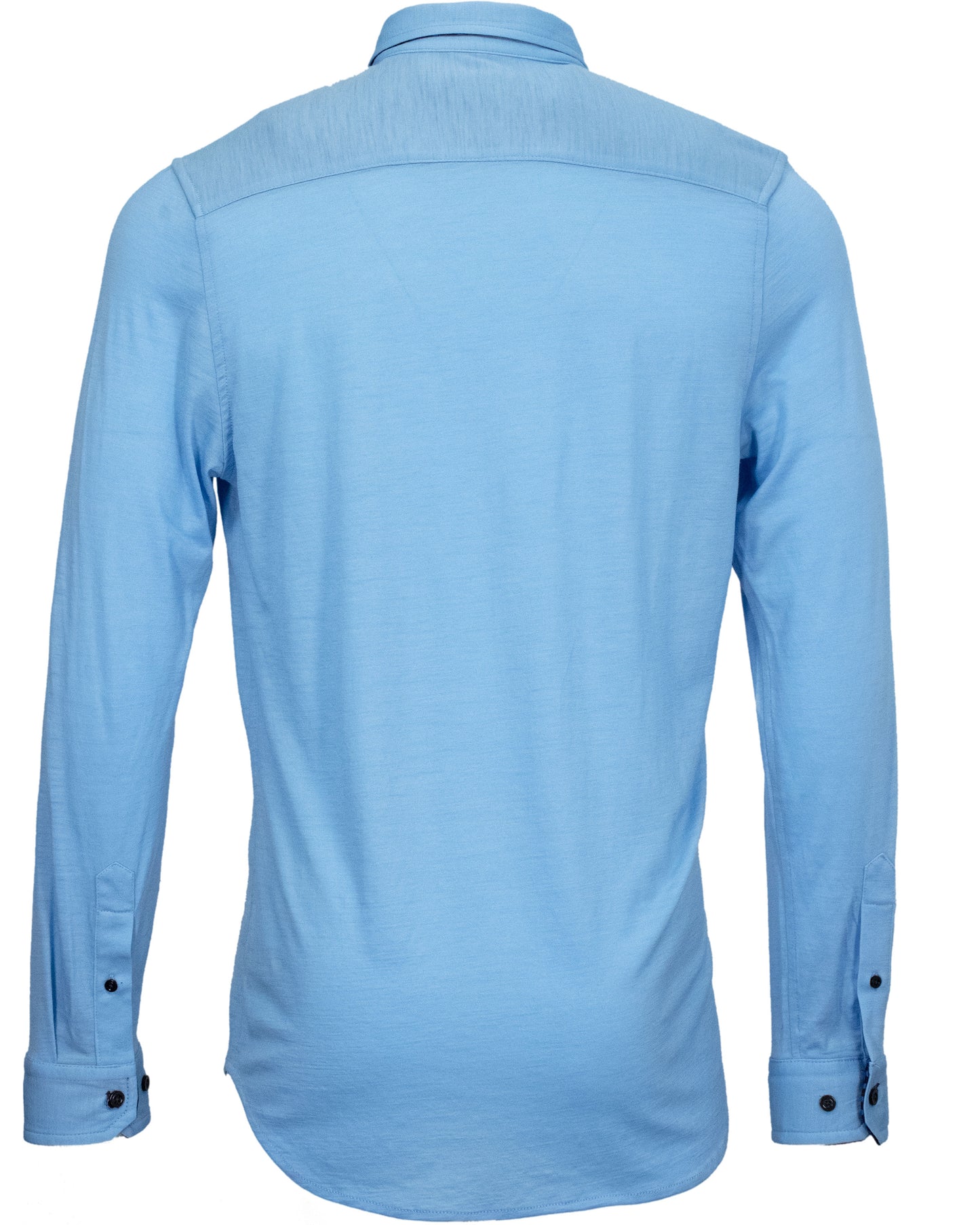 SHAWN MERINO SHIRT - BLUE