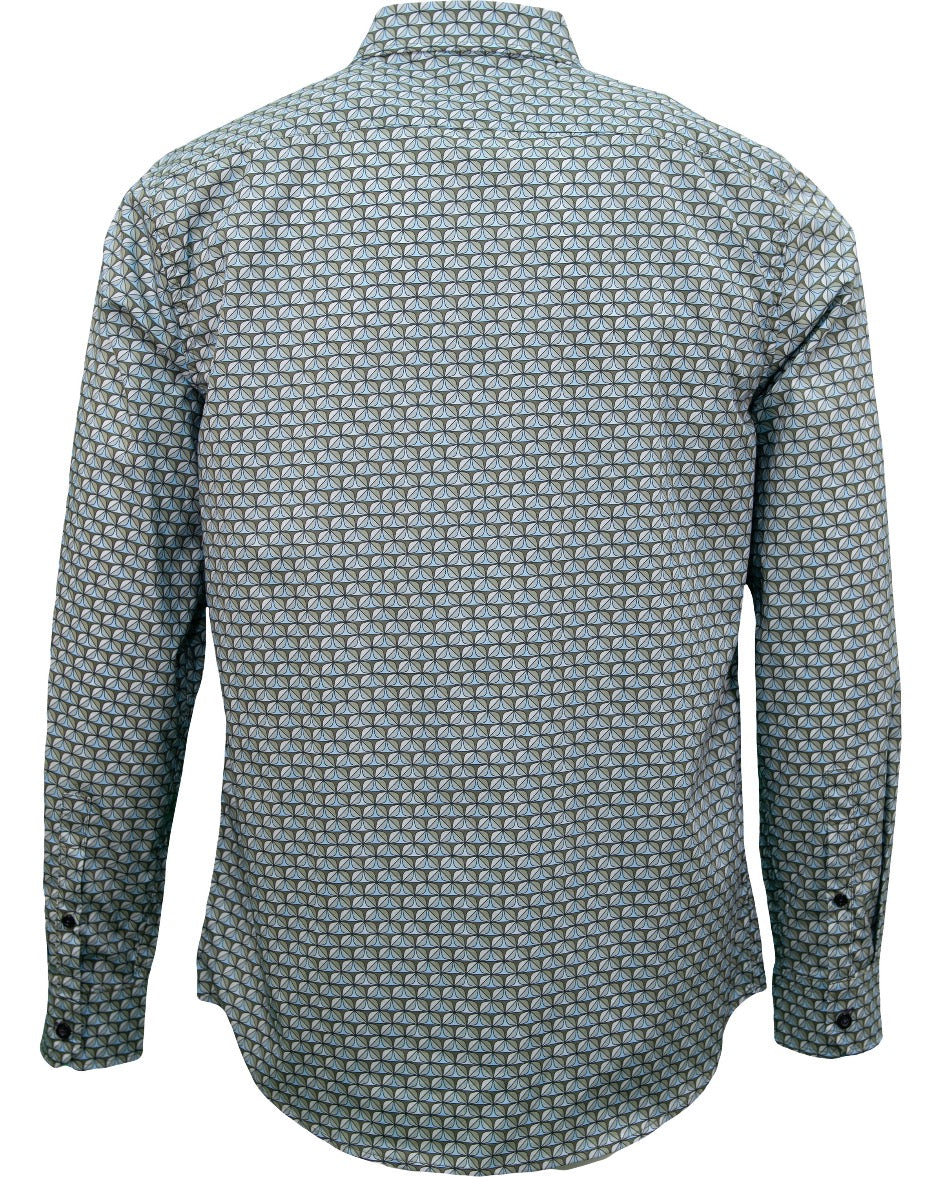 NORMAN TILE SHIRT - SAGE