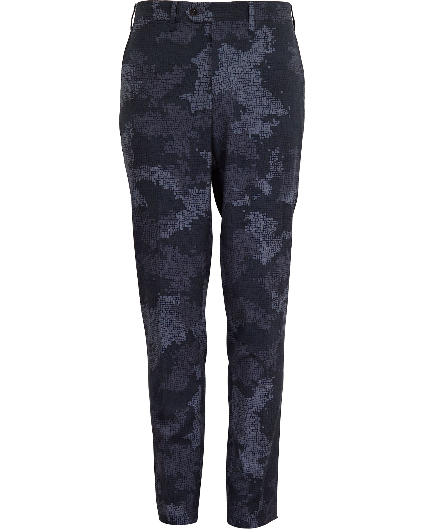 PAXTON CAMO MOSAIC TAILORED WOOL PANT - COAL