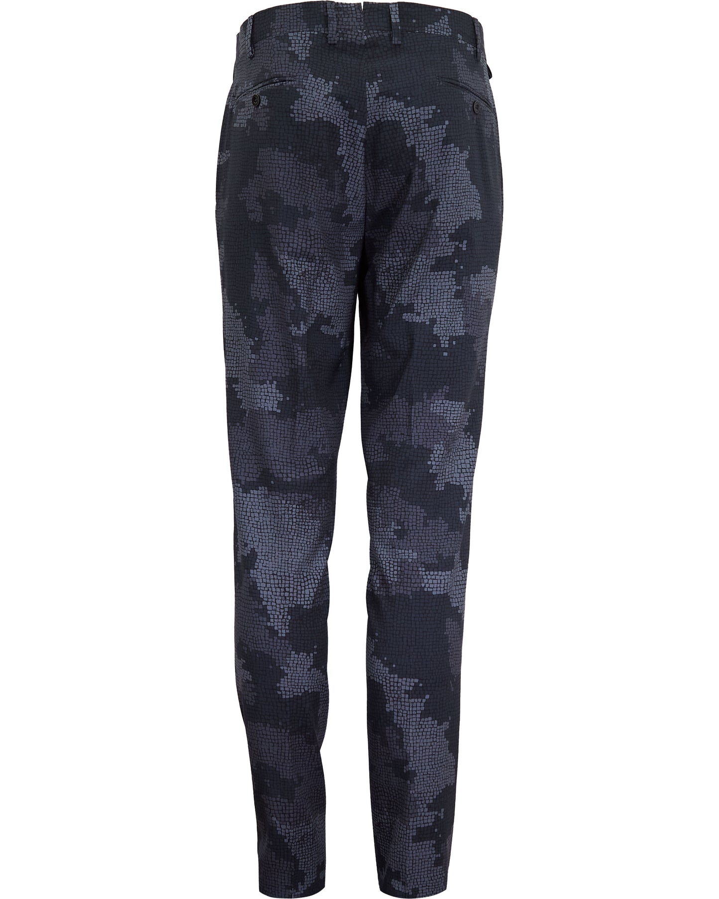 PAXTON CAMO MOSAIC TAILORED WOOL PANT - COAL