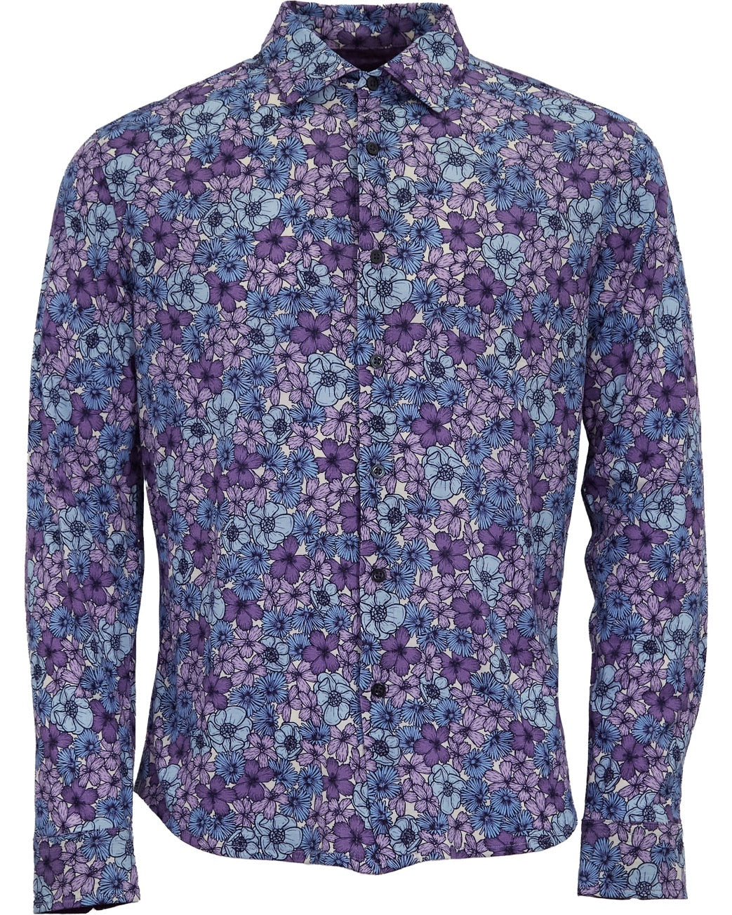 purple floral dress shirt Floral Dress Shirt for Men