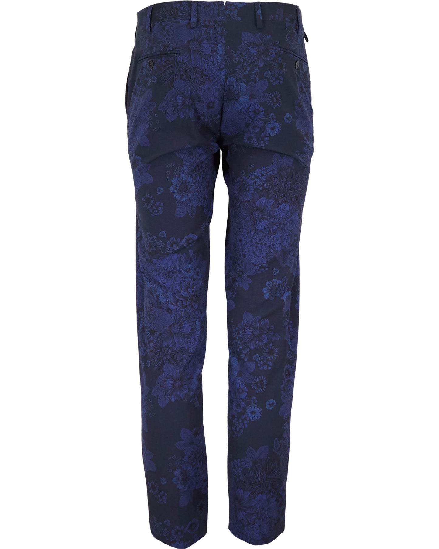 PAXTON MARCO FLORAL TAILORED WOOL PANT - MIDNIGHT