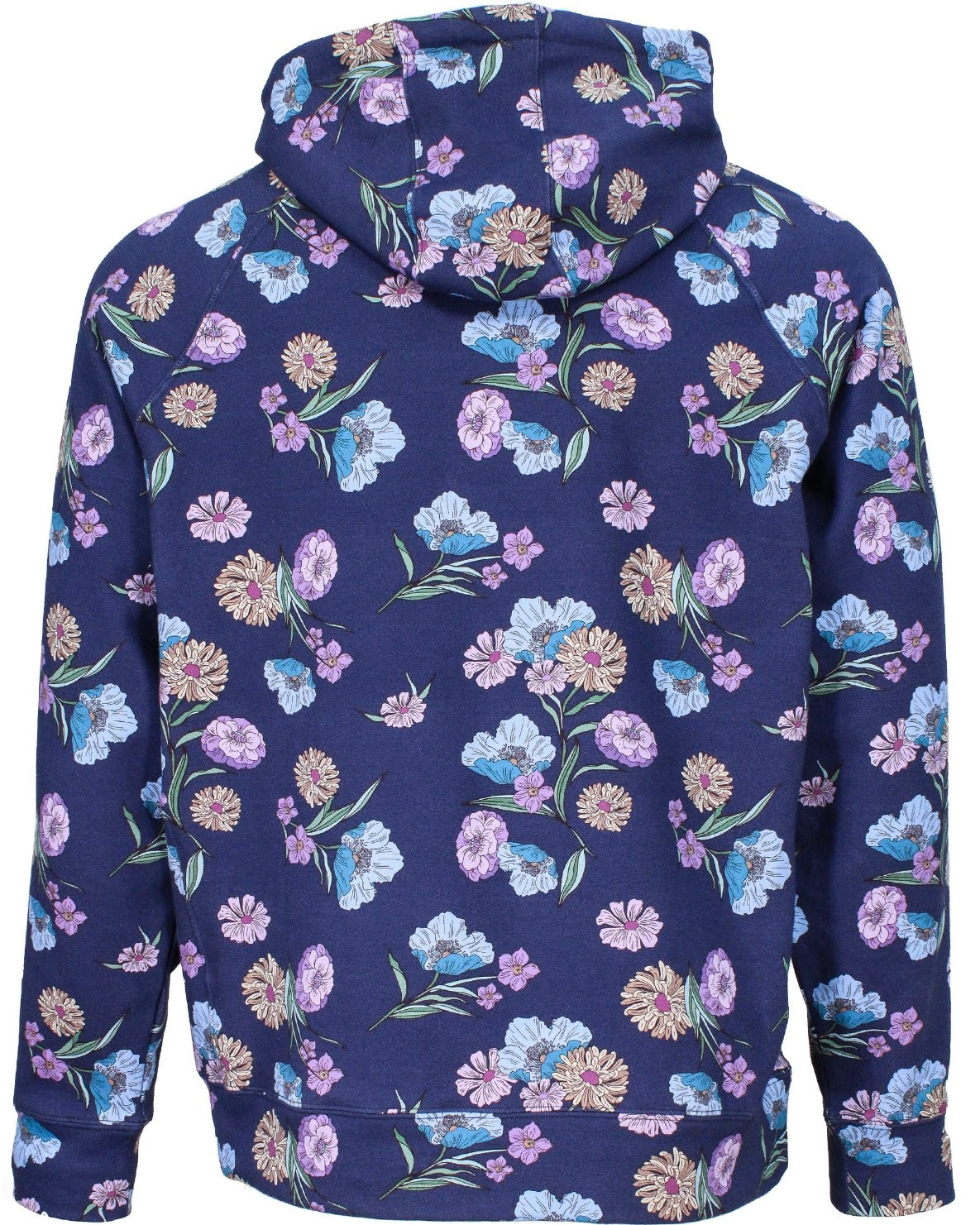 HANK SPACED FLORAL HOODIE - NAVY