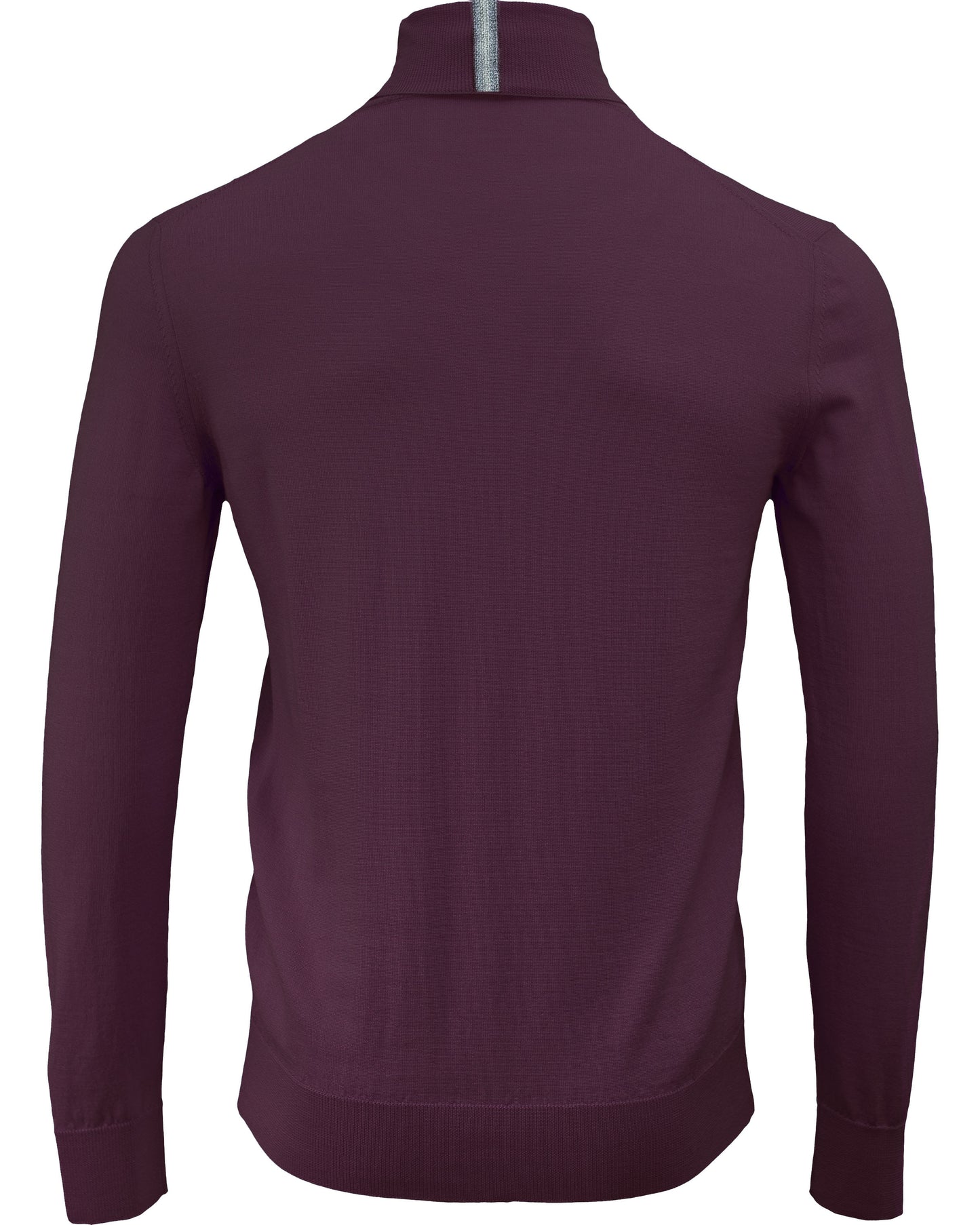 RONAN MERINO TURTLENECK SWEATER - PLUM