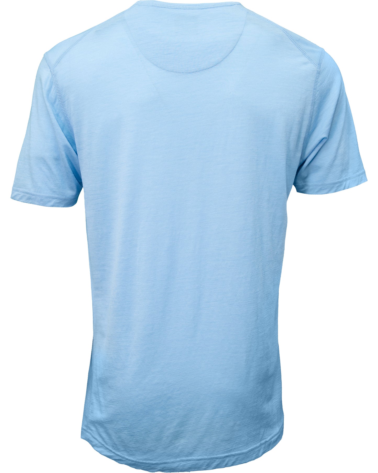 CASSIUS MERINO JERSEY CREW NECK SHIRT - BLUE