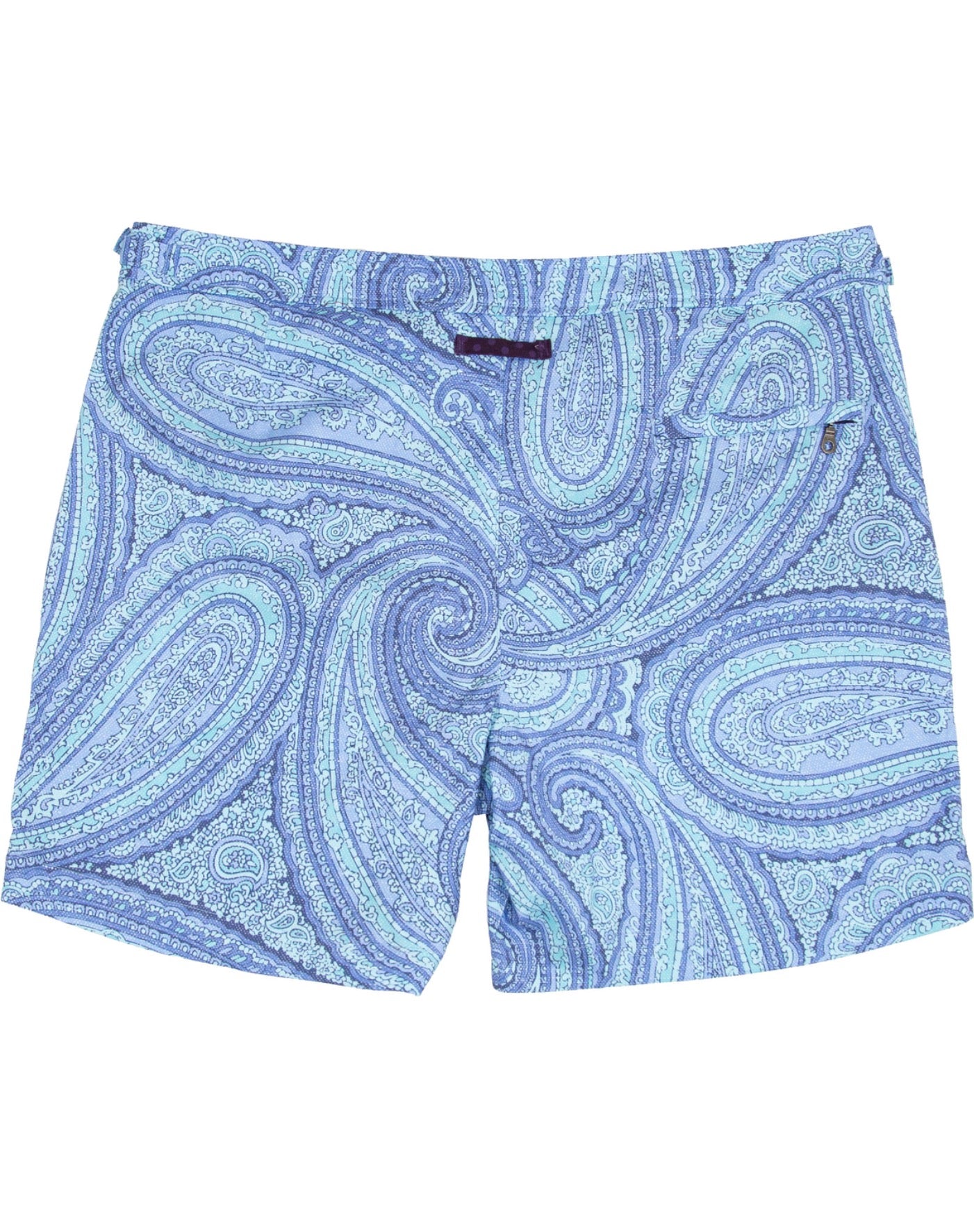 NEPTUNE PAISLEY OXFORD TAILORED SWIM SHORT - BLUE