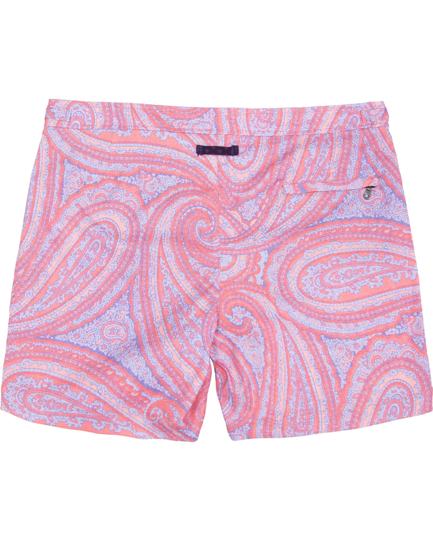 NEPTUNE PAISLEY OXFORD TAILORED SWIM SHORT - PINK