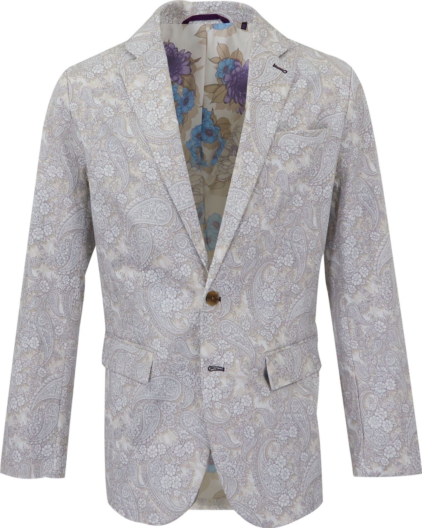 HADRIAN PAISLEY ROMANCE BLAZER - IVORY