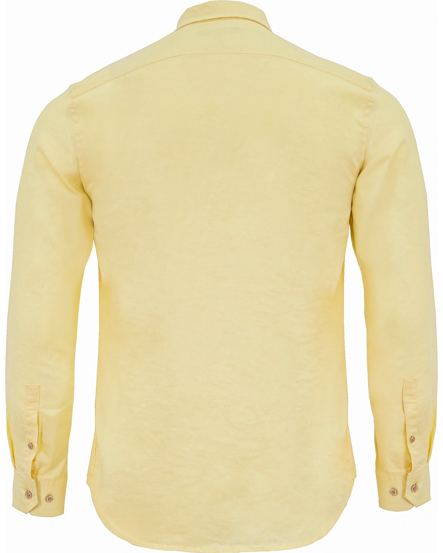 LIONEL LINEN BUTTON DOWN SHIRT - SUNSHINE