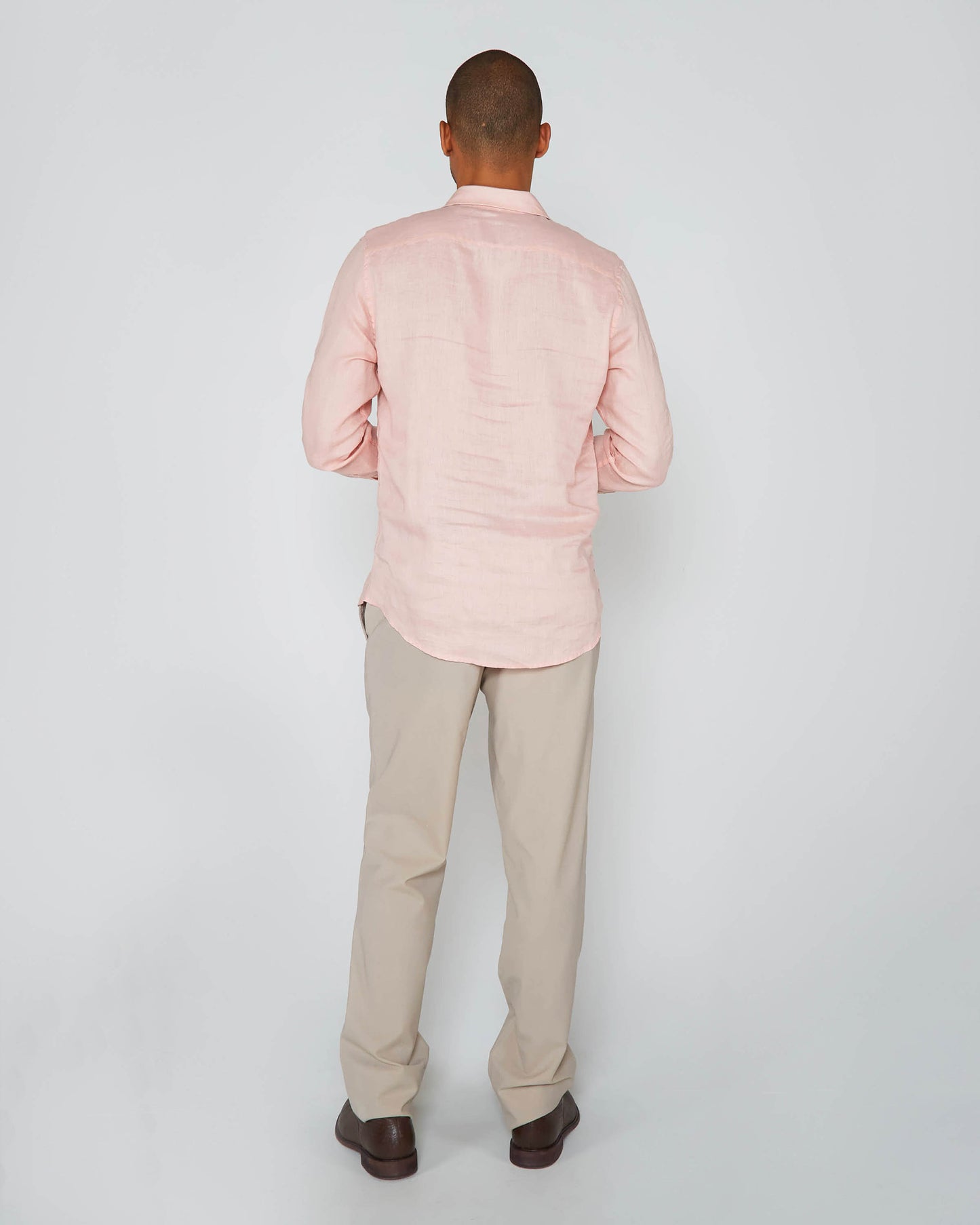 LAURENT LINEN SHIRT - PINK