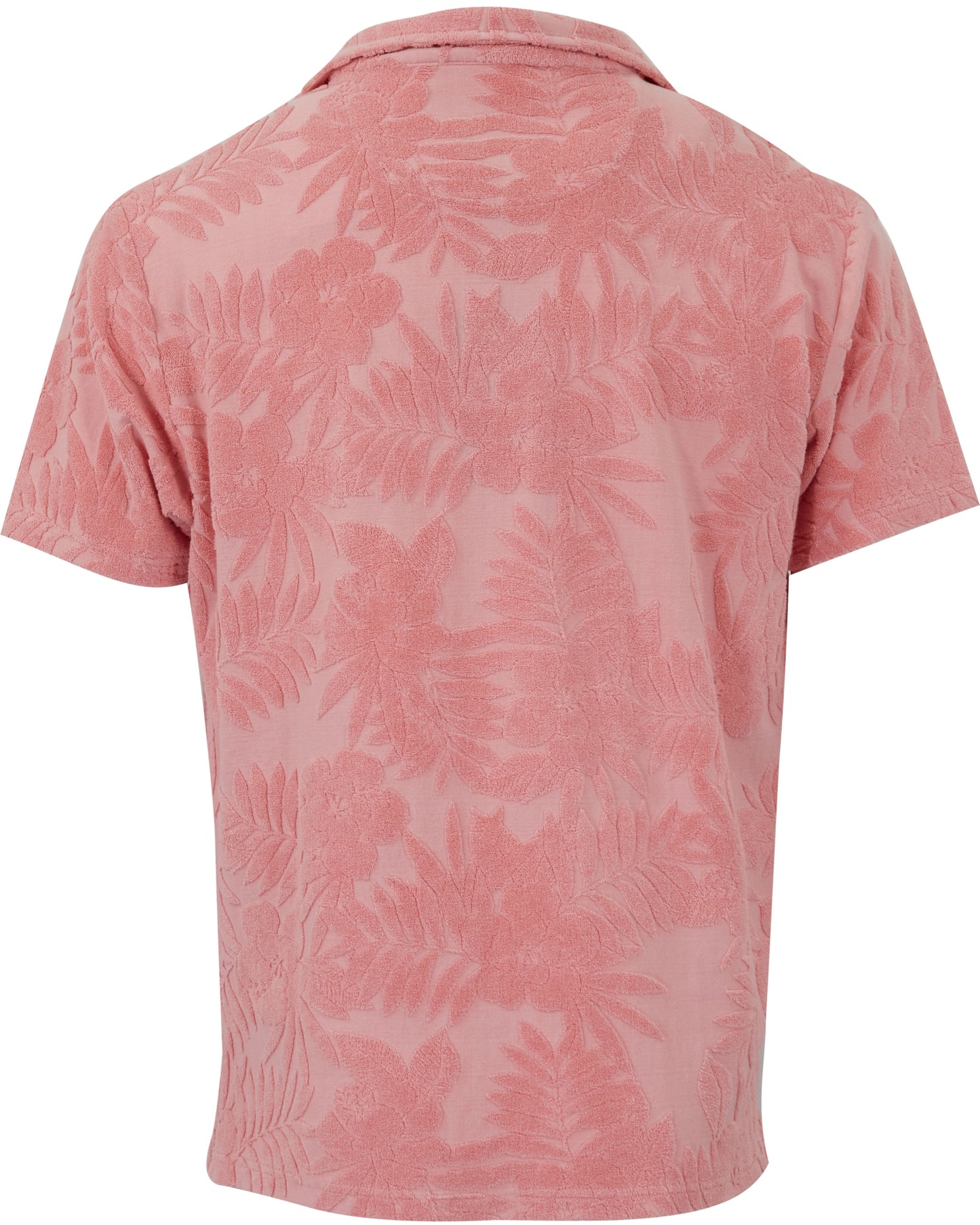 JOHNNY FARM FLORAL TOWEL POLO SHIRT - FRESH PINK
