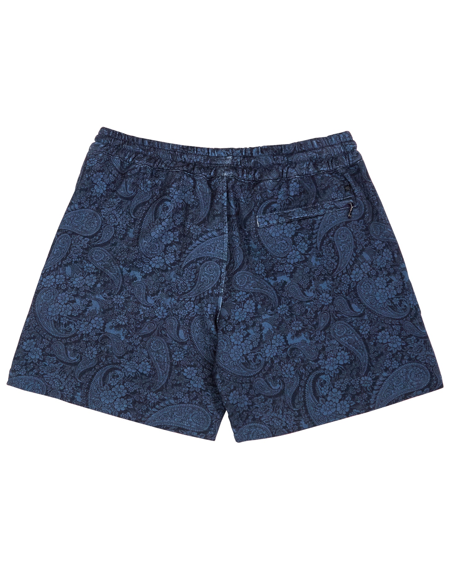 SILUS PAISLEY ROMANCE INTERLOCK SHORTS - NAVY
