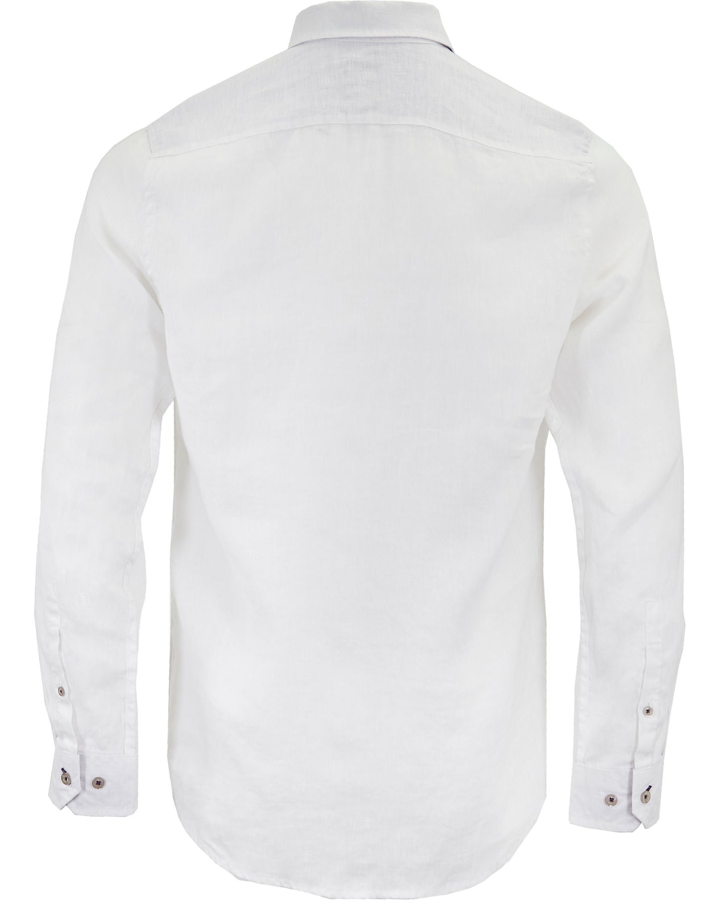 LAURENT LINEN SHIRT - WHITE