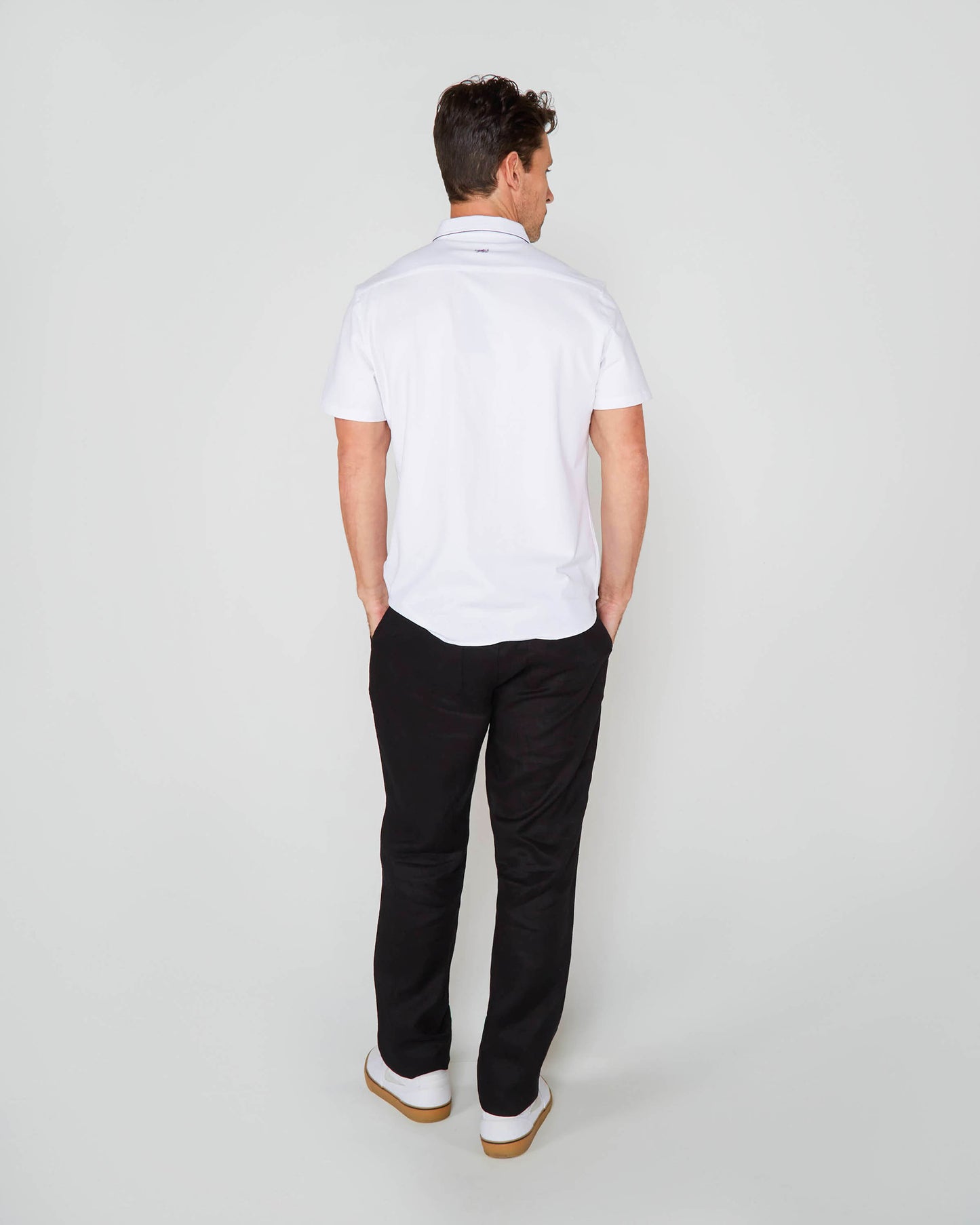 DEVON LINEN PANT - BLACK