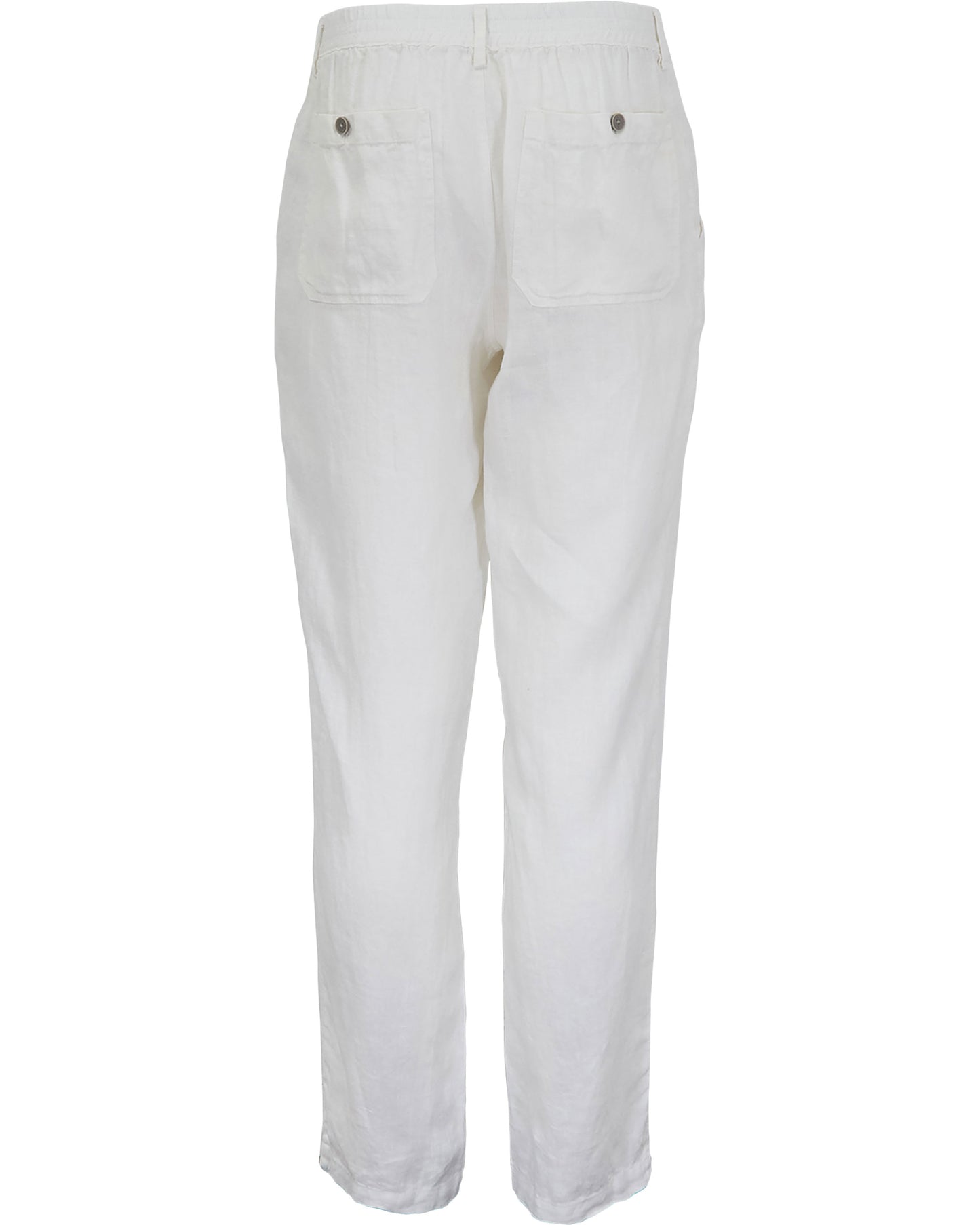 DEVON LINEN PANT - WHITE