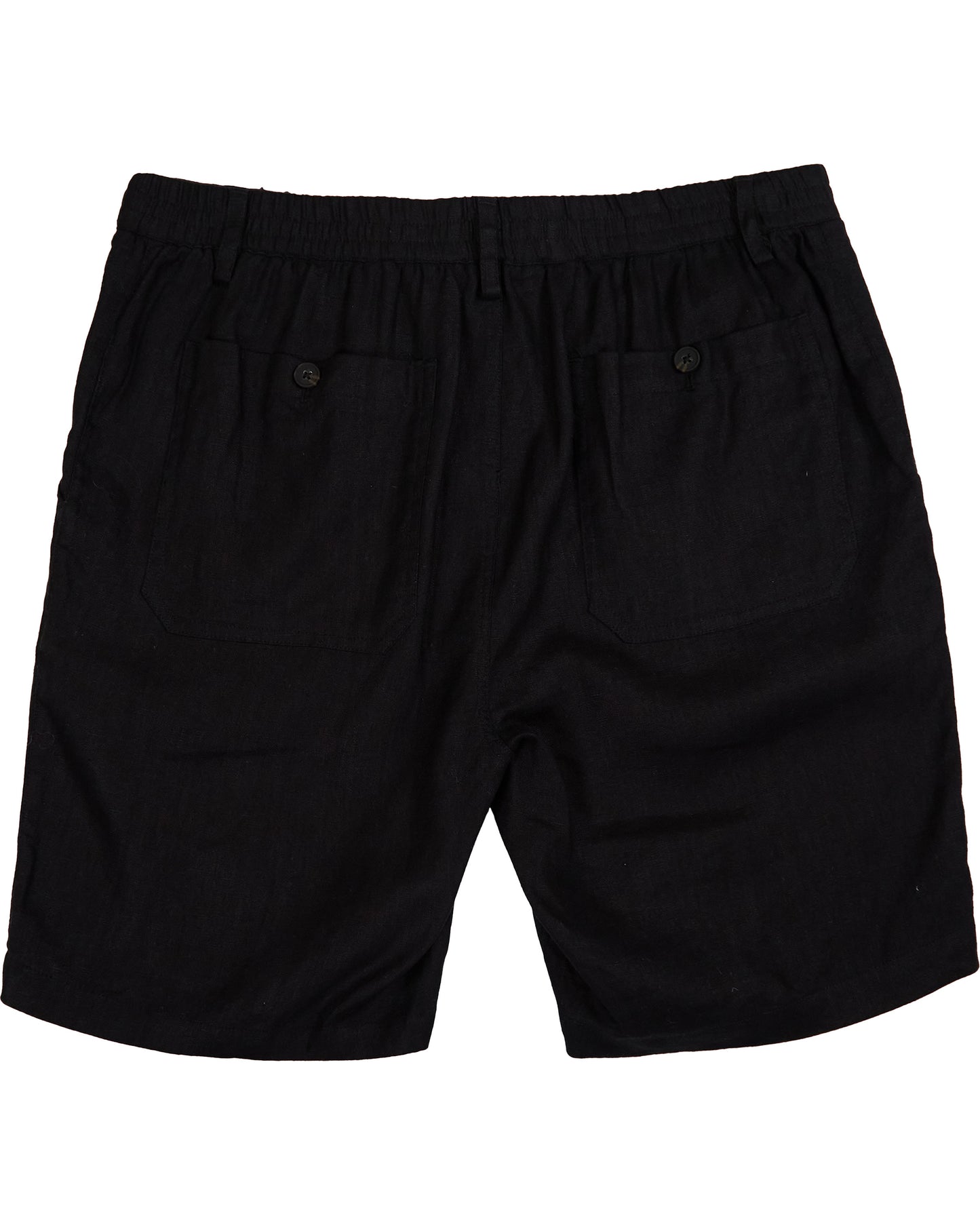 DEVONSHIRE LINEN SHORT - BLACK