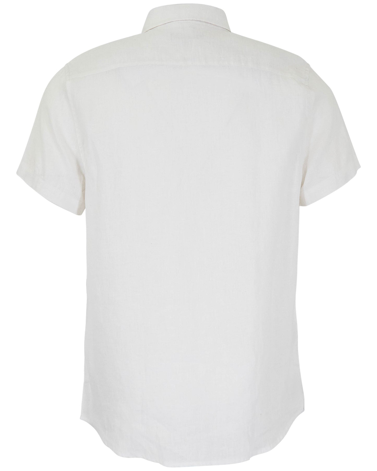 LOIC LINEN BUTTON DOWN SHIRT - WHITE